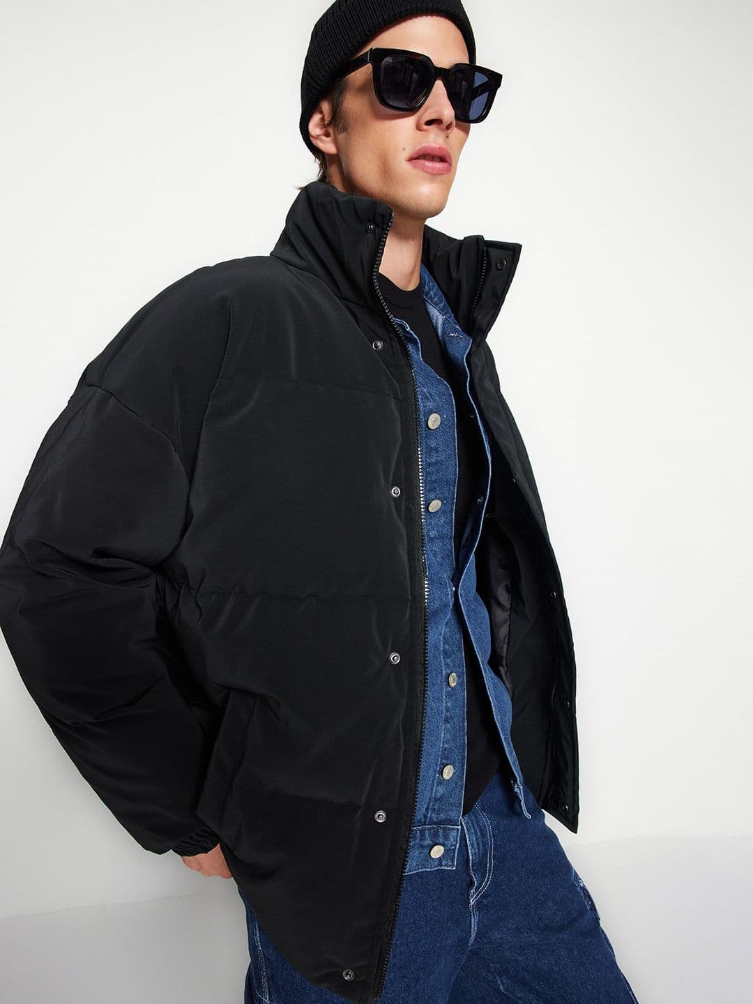 Trendyol Mock Collar Long Sleeve Puffer Jacket - view 1