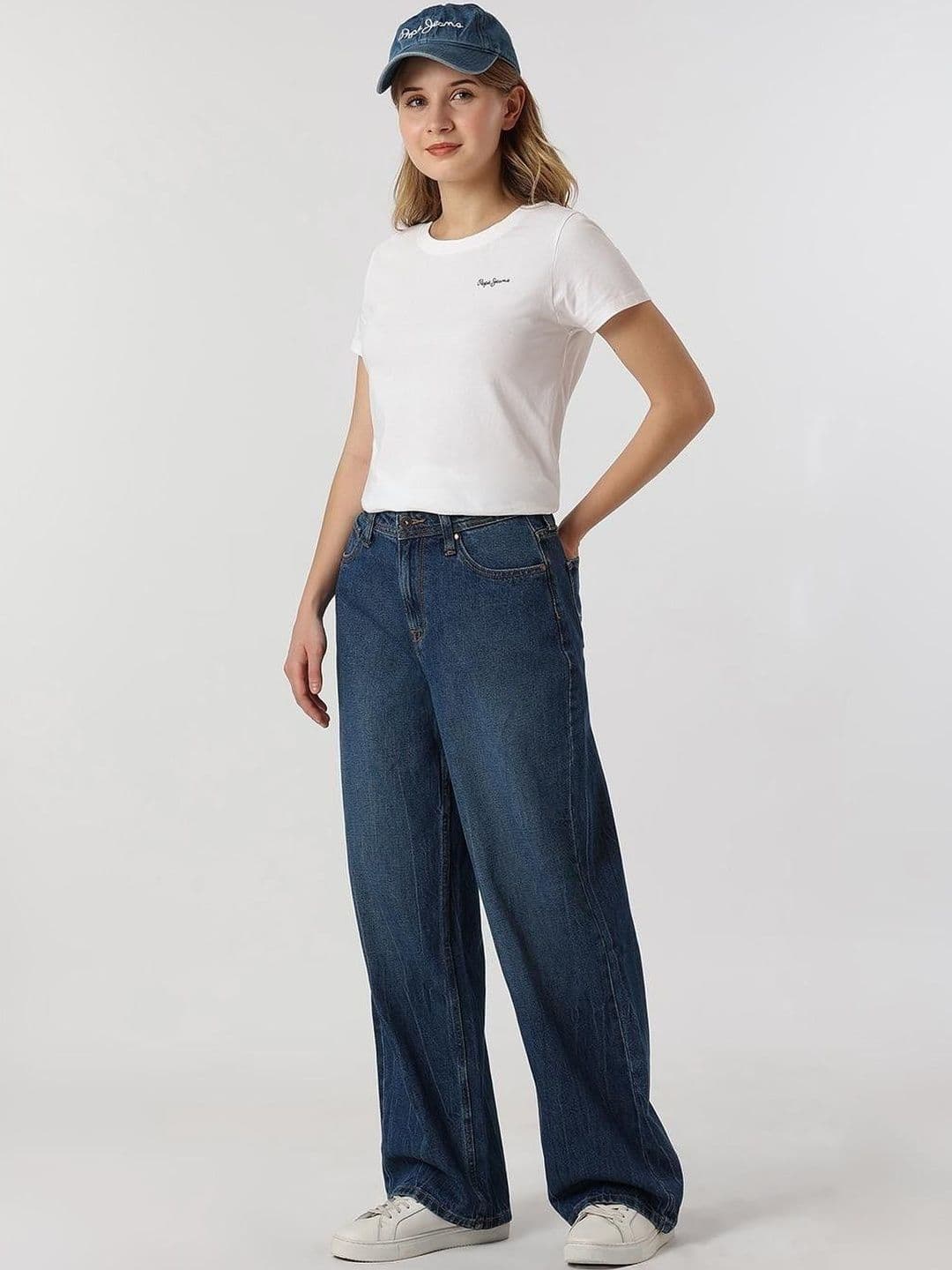 Pepe Jeans Women Comfort Relaxed Fit High-Rise Light Fade Jeans - view 1