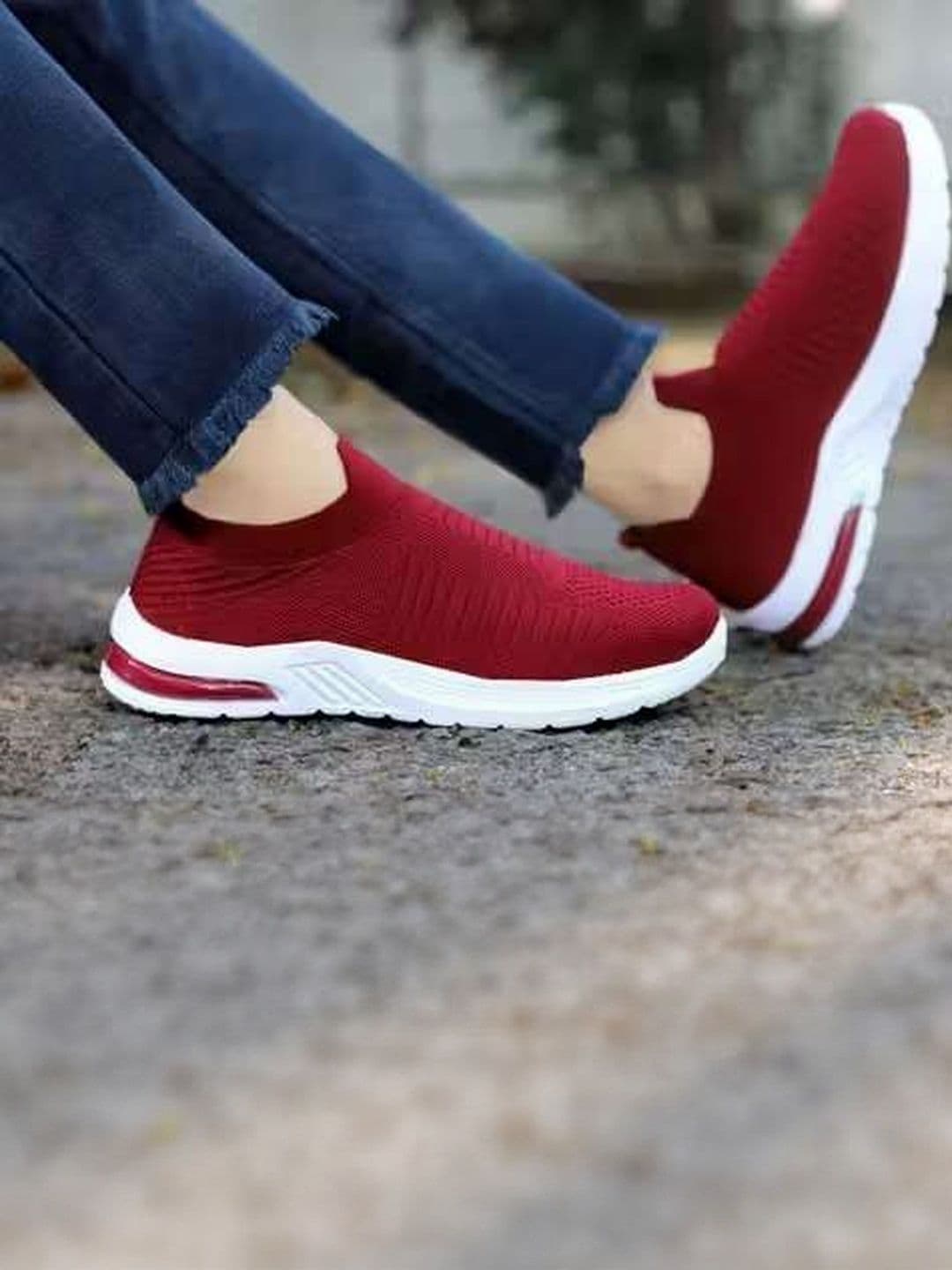 COOPERWINGS Women Mesh Slip-On Running Non-Marking Shoes - view 1