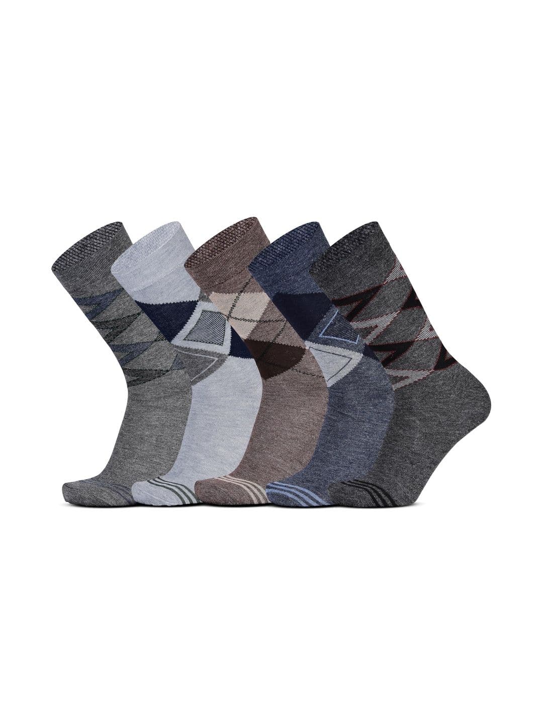 RC. ROYAL CLASS Men Pattered Regular Woolen Calf-Length Winter Wear Thermal Socks - view 1