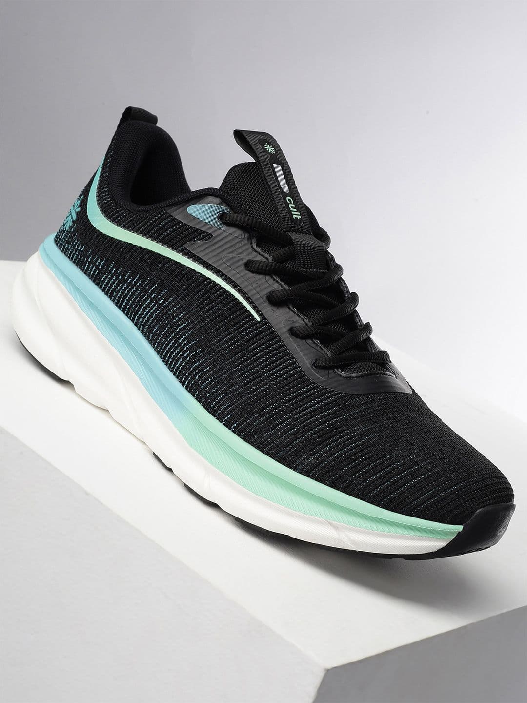 CULT Men Black Sea Green Flytor Running Shoes - view 1