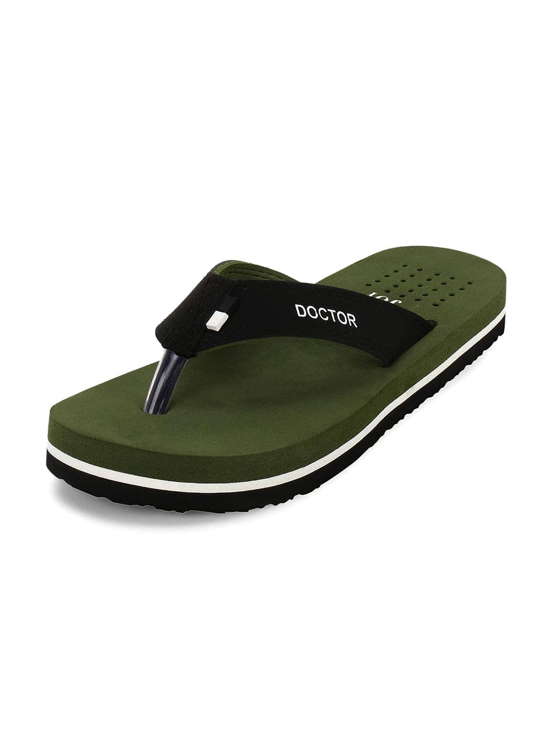 ORTHO JOY Colourblocked Rubber Thong Flip-Flops - view 1
