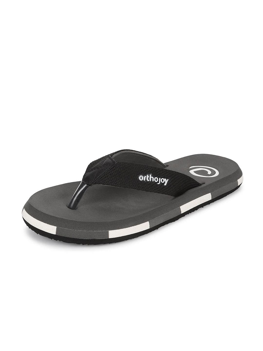 ORTHO JOY Men Colourblocked Rubber Thong Flip-Flops - view 1
