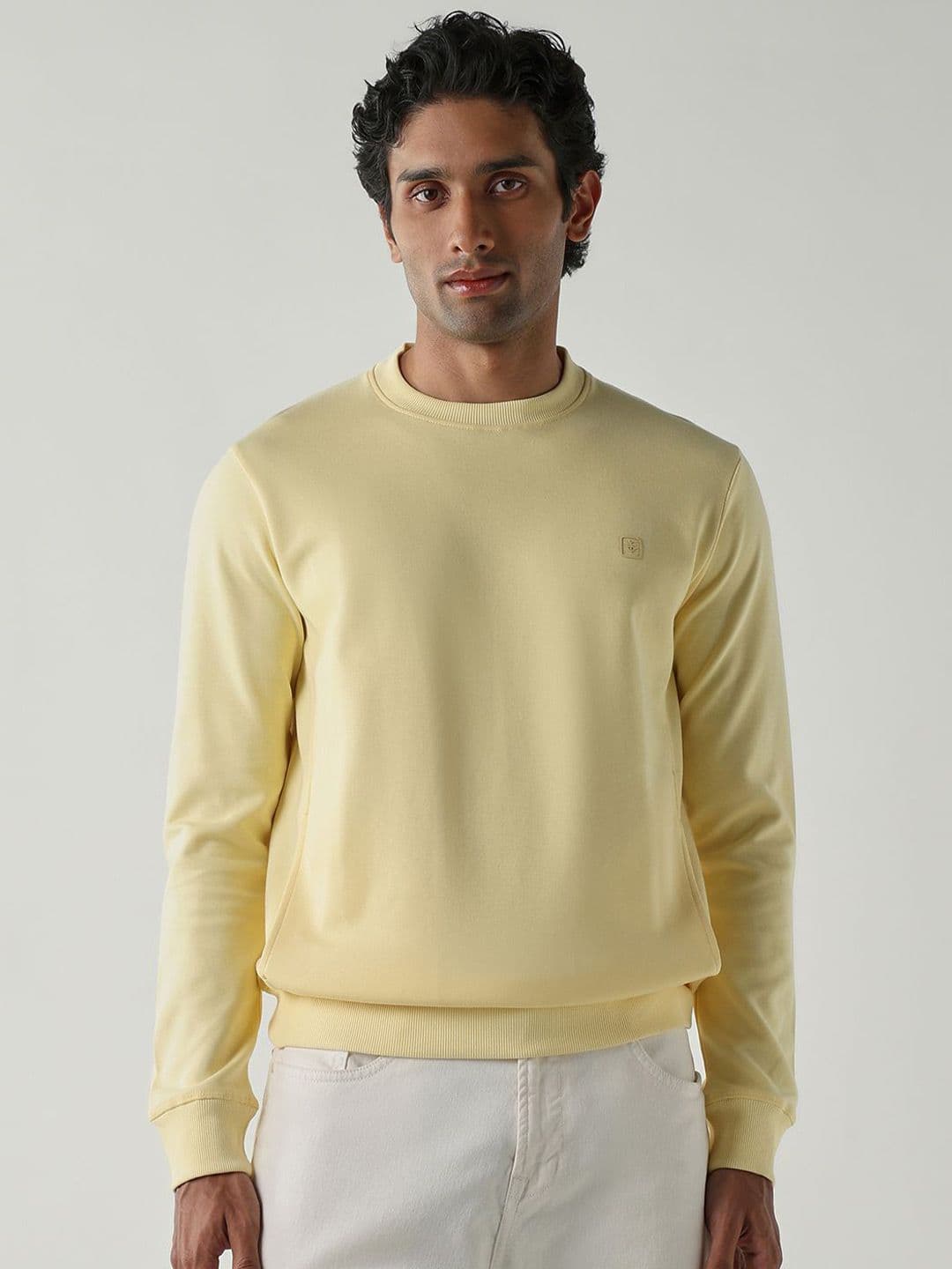 Reid & Taylor Men Round Neck Long Sleeves Cotton Sweatshirt - view 1