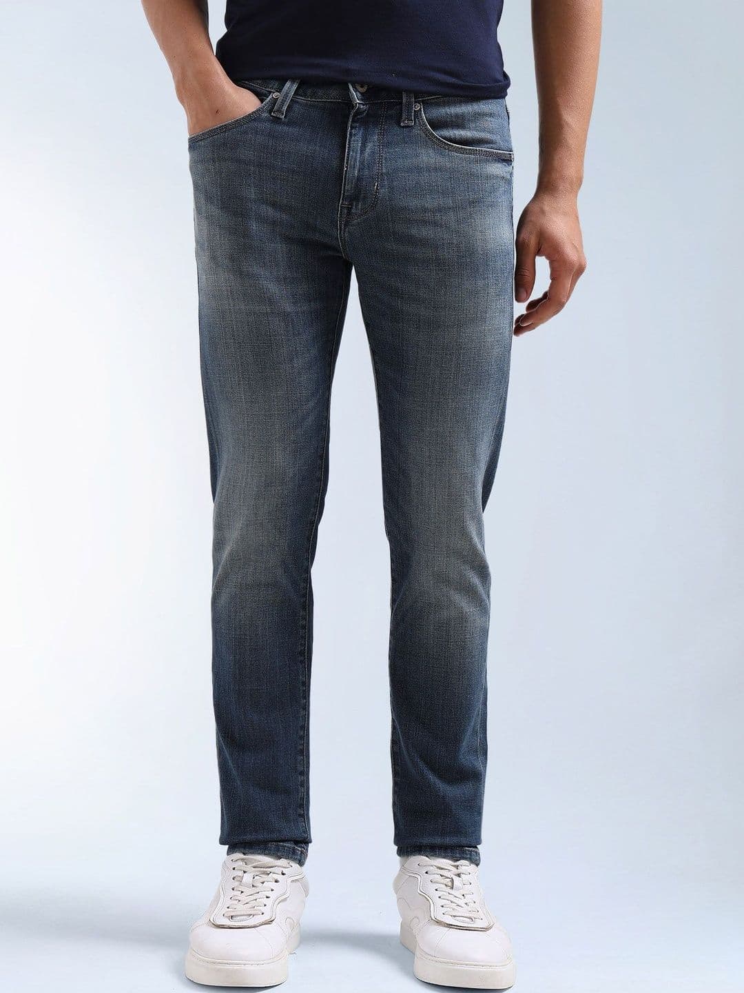 Flying Machine Men Jackson Skinny Fit Mid-Rise Light Fade Stretchable Jeans - view 1