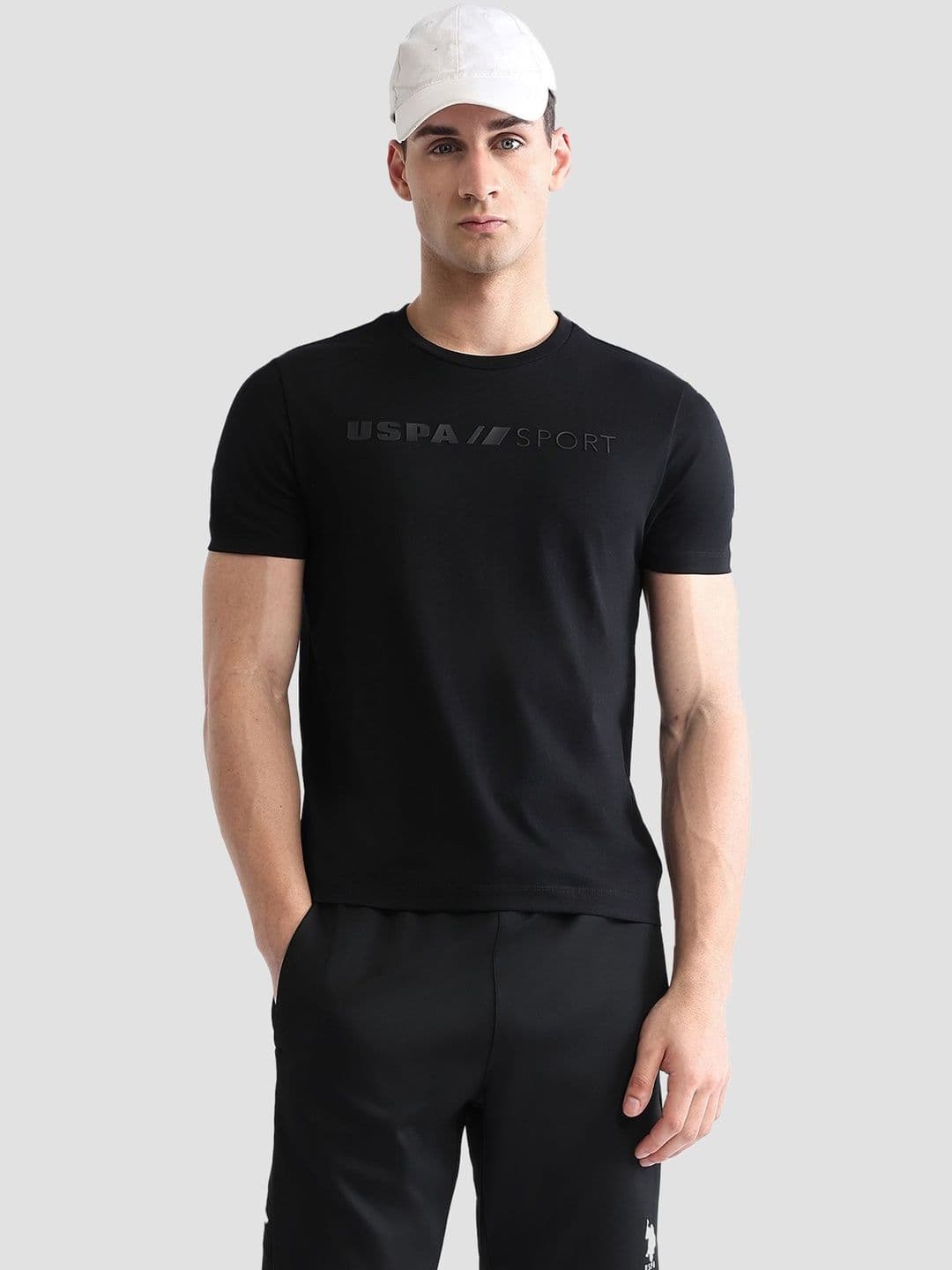 USPA Sport Men Brand Logo Printed T-shirt - view 1