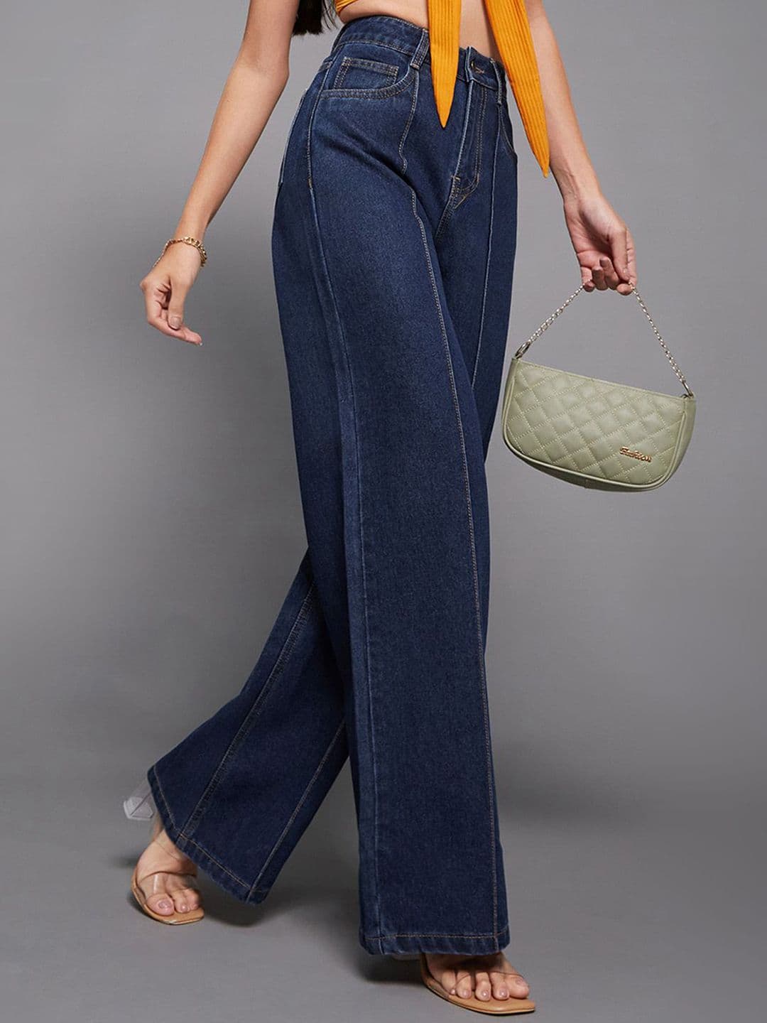 Miss Chase Women Wide Leg High-Rise Jeans - view 1