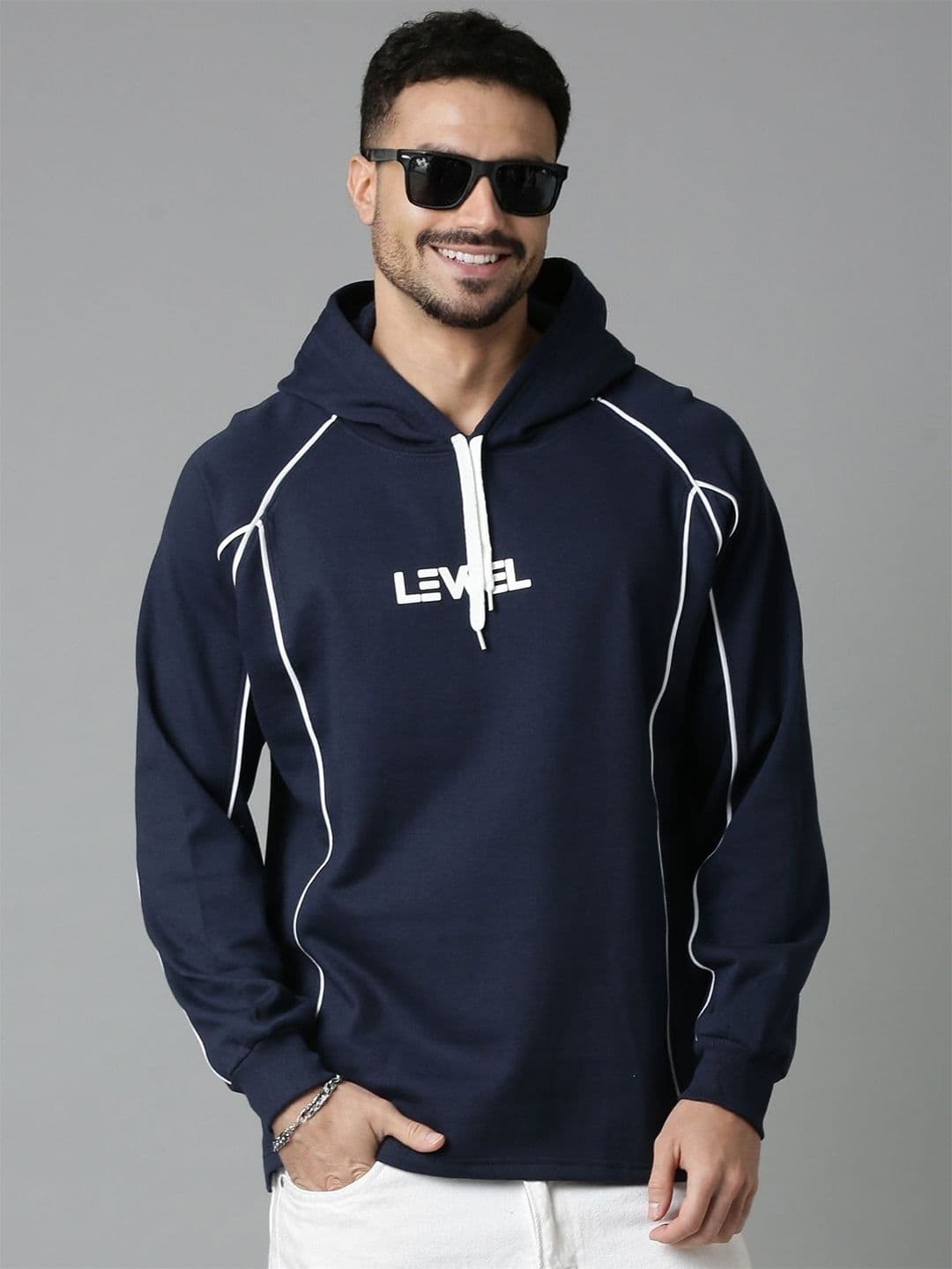 LEWEL Men Hooded Sweatshirt - view 1
