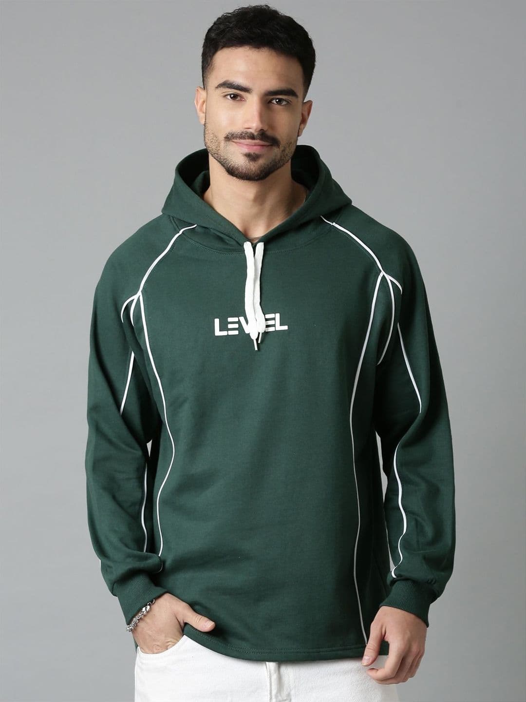 LEWEL Men Hooded Sweatshirt - view 1