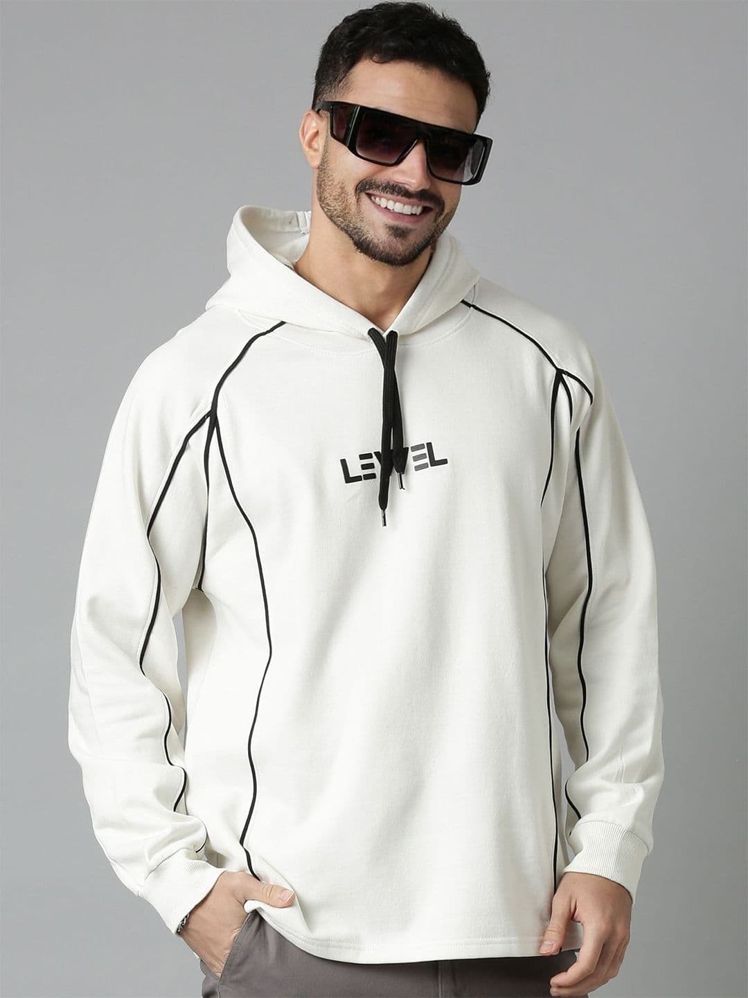 LEWEL Men Hooded Sweatshirt - view 1