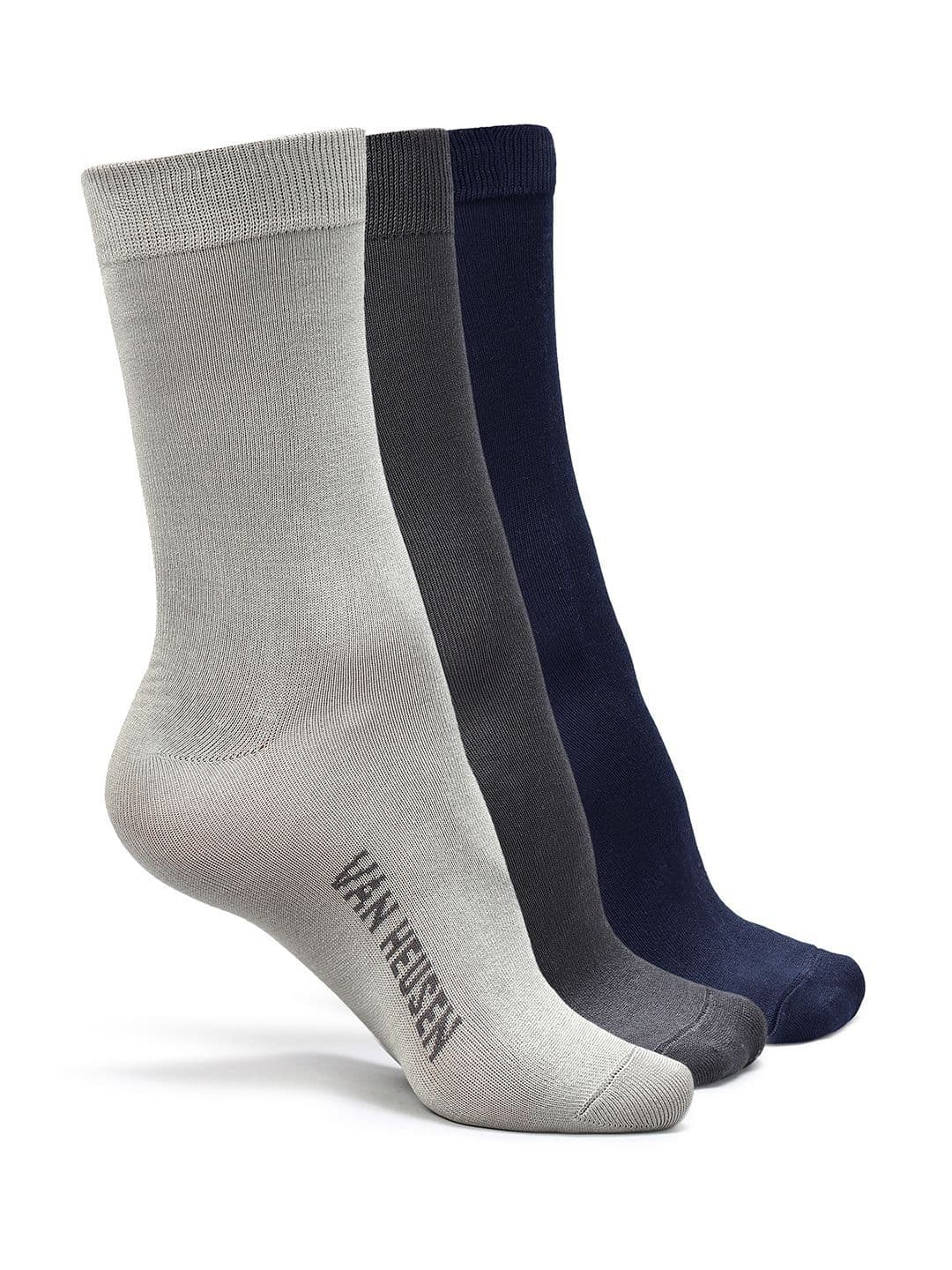 Van Heusen Innerwear Men Pack Of 3 Cotton Calf Length Socks - view 1