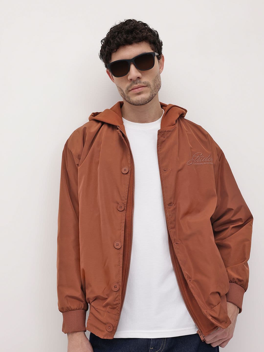 The Roadster Life Co. Layered Hood Bomber Jacket - view 1