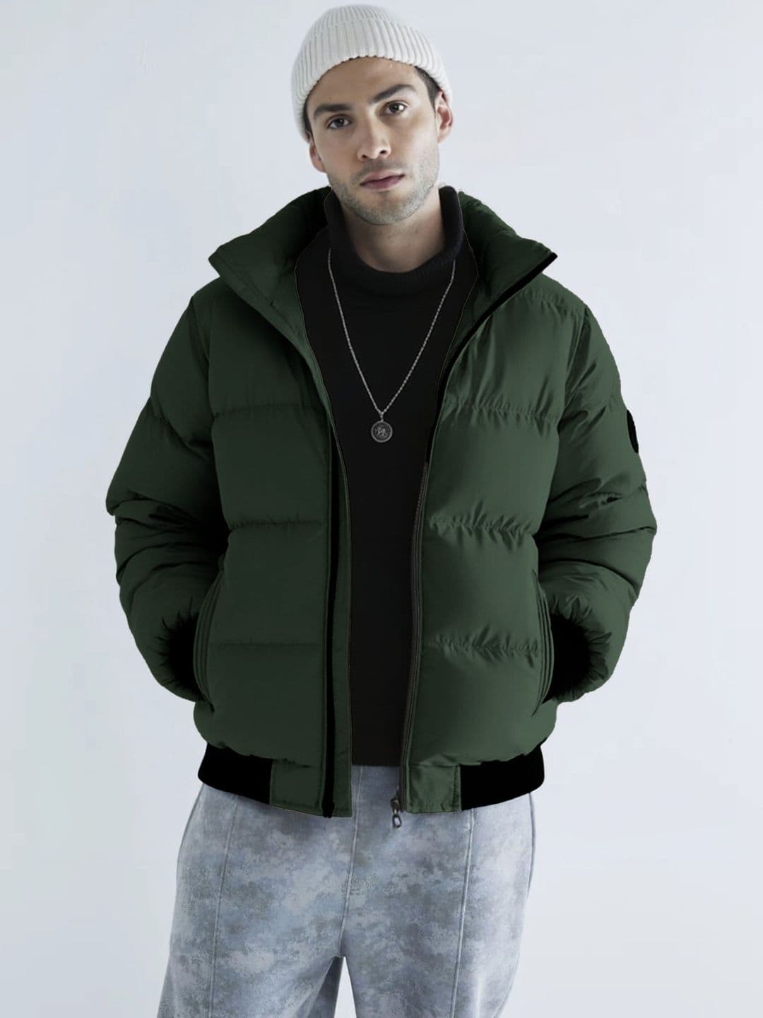StyleCast x Revolte Stand Collar Padded Jacket - view 1