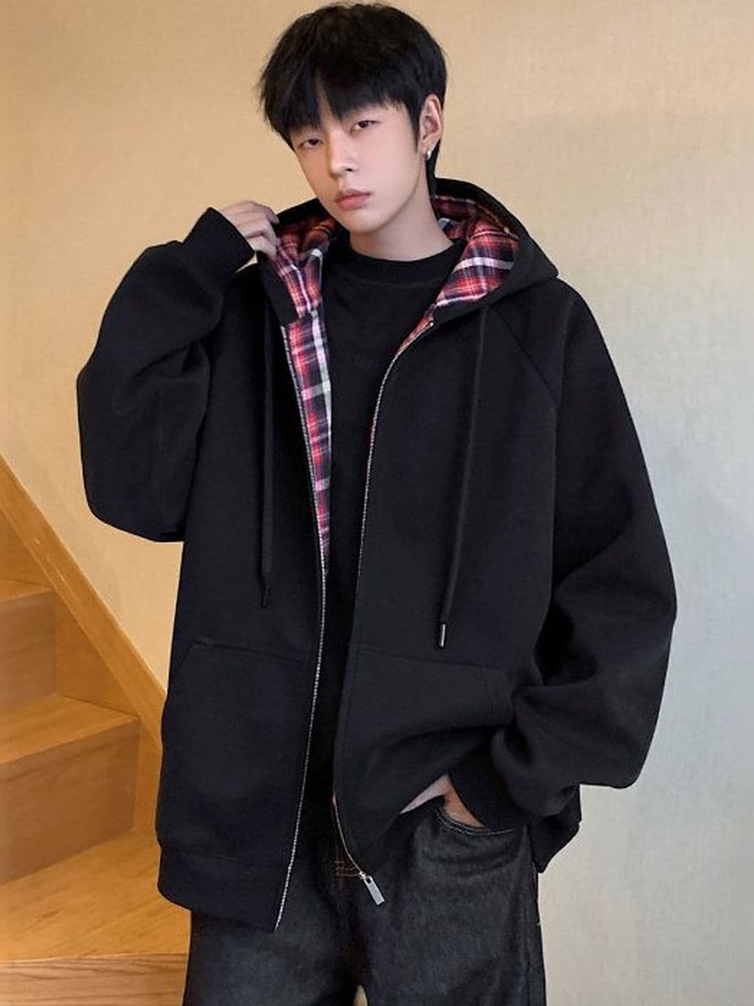 StyleCast x Revolte Hooded Long Sleeves Tailored Jacket - view 1