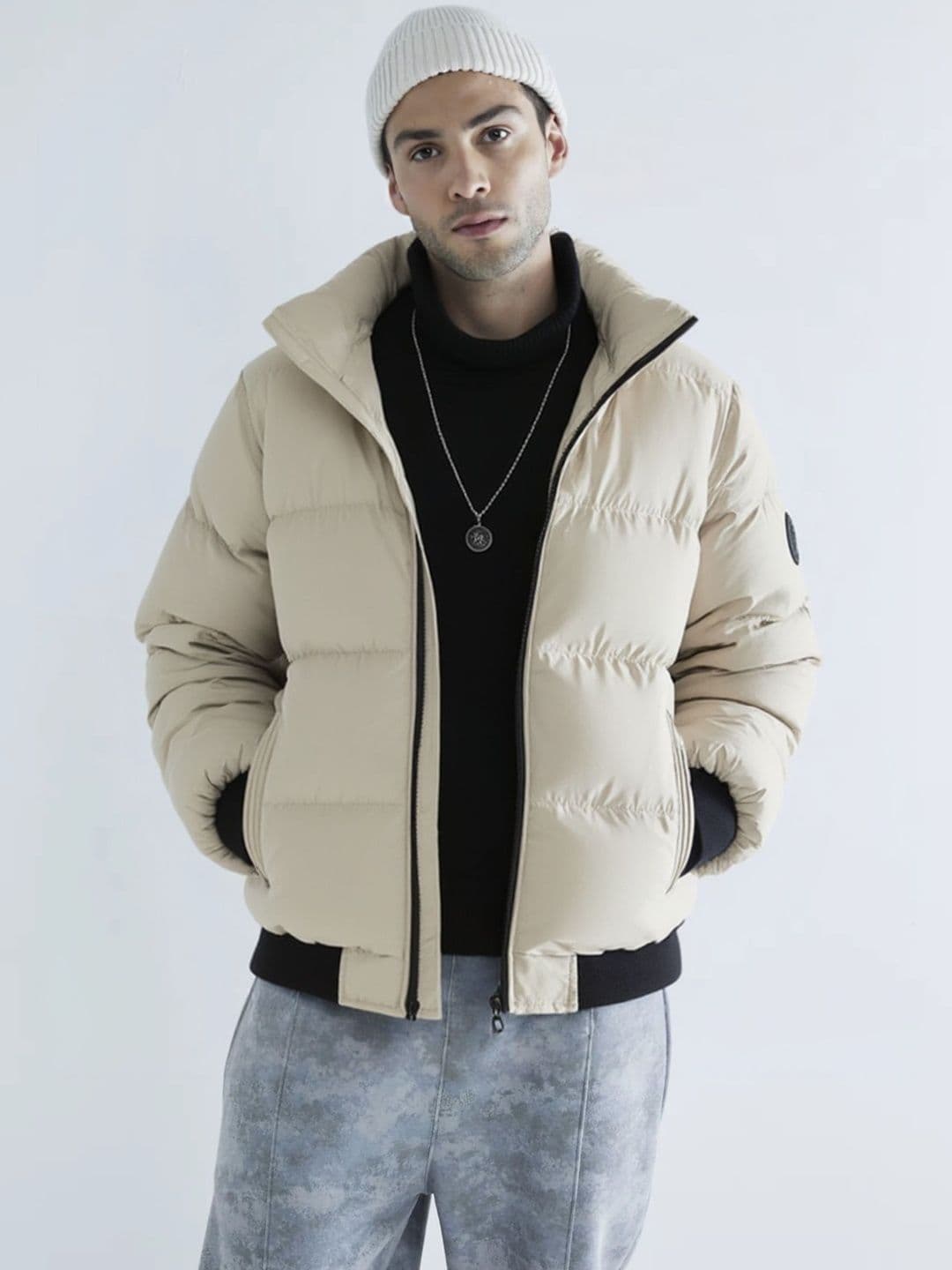 StyleCast x Revolte Stand Collar Parka Jacket - view 1