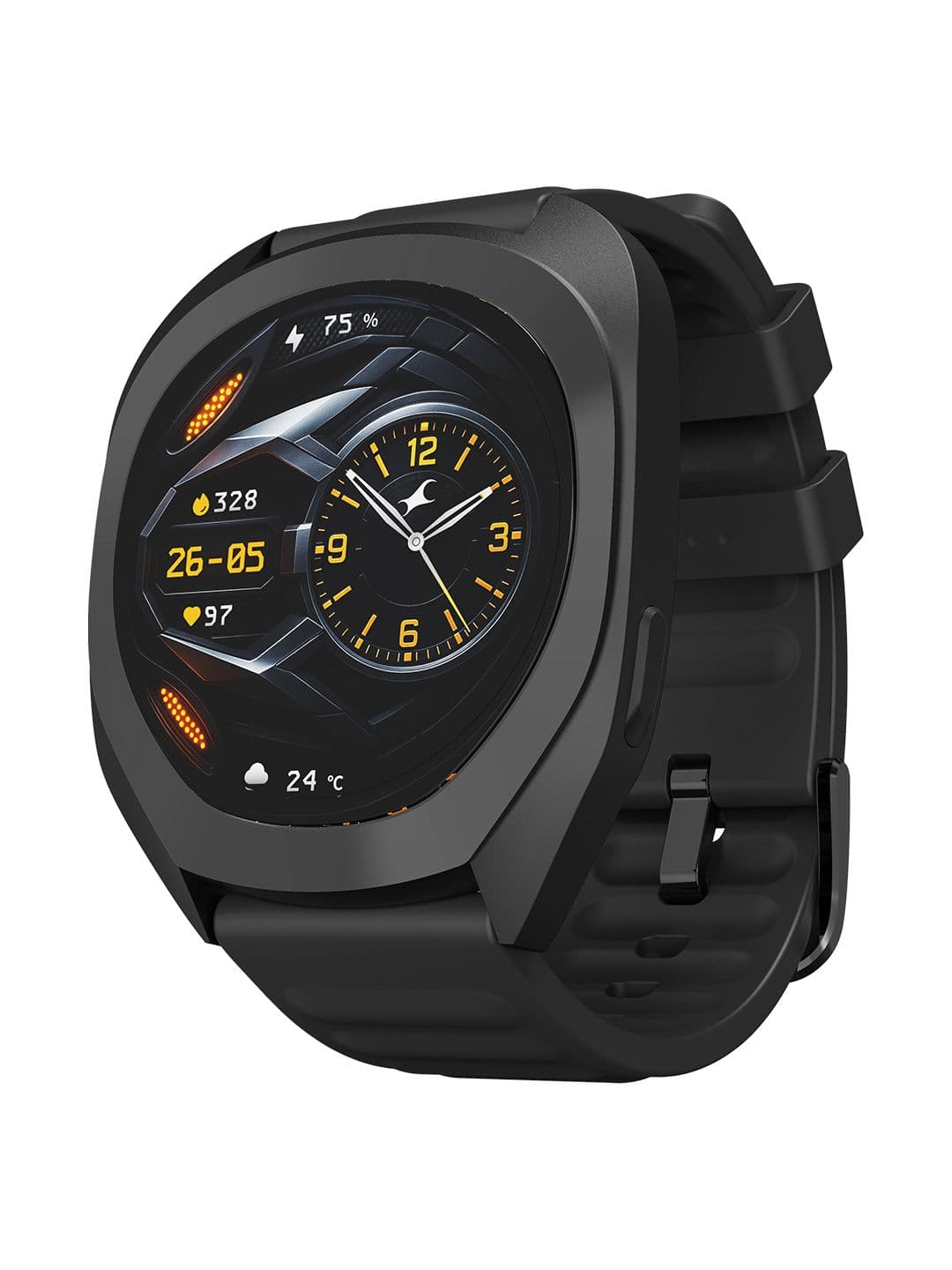 Fastrack Cosmix 1.32" AMOLED Display, AI Watchface & Chat, SpO2, IP68 Smart Watch