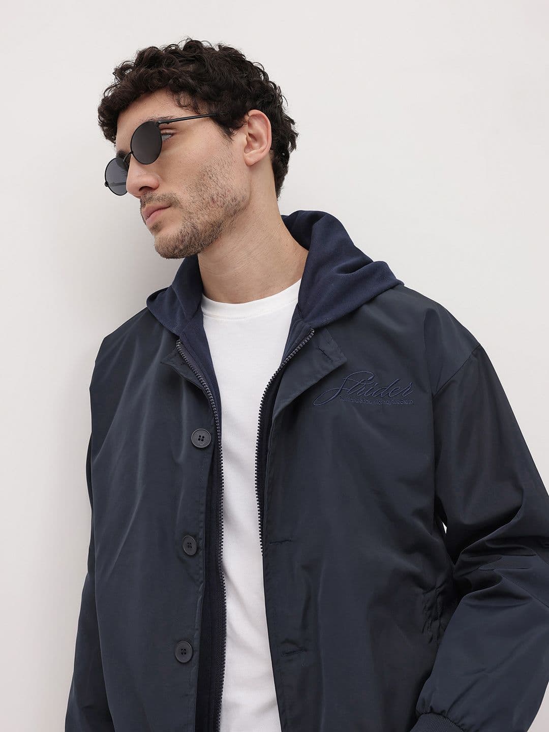 The Roadster Life Co. Layered Hood Bomber Jacket - view 1