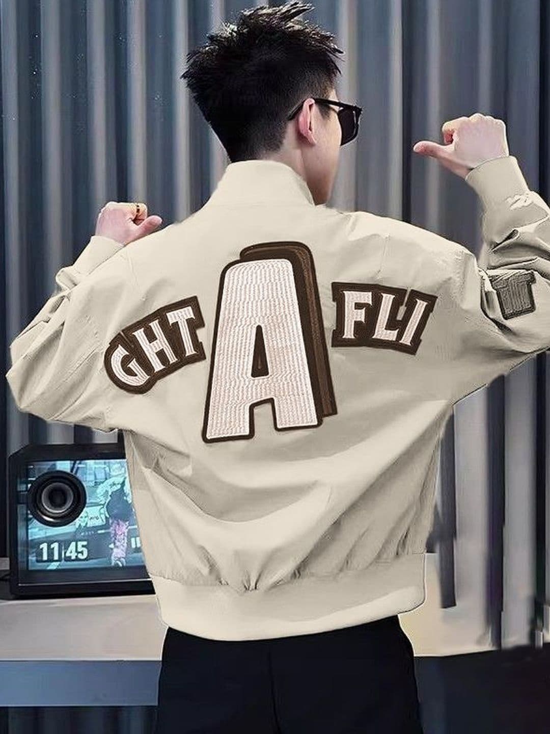StyleCast x Revolte Spread Collar Leather Jacket - view 1