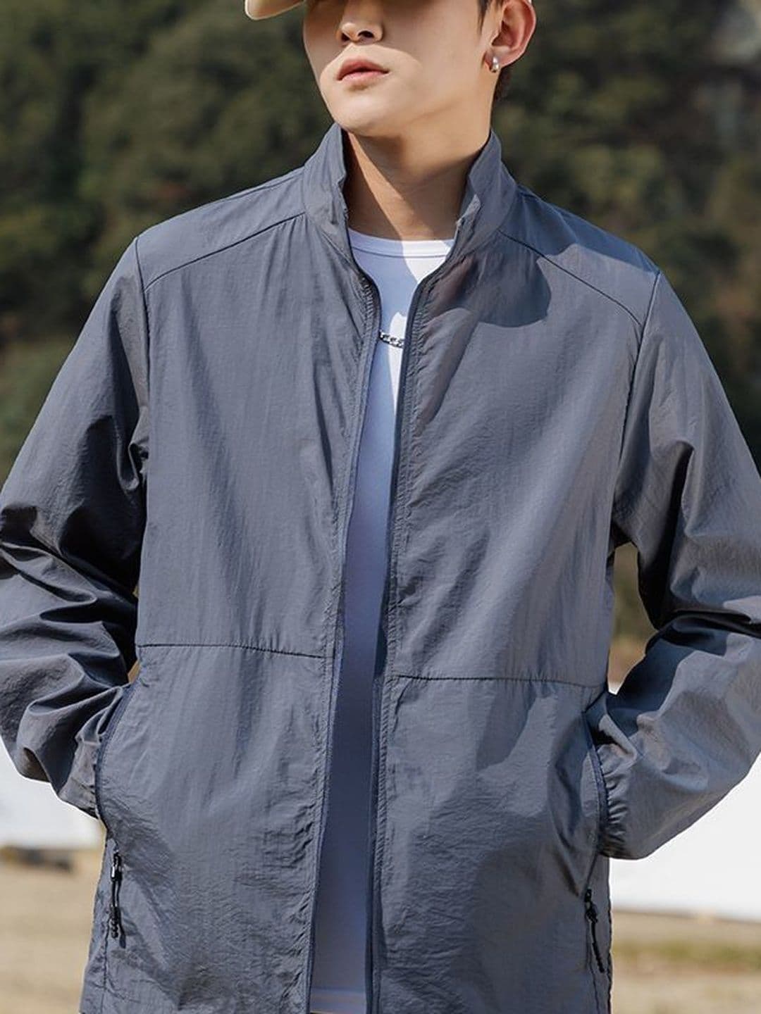 StyleCast x Revolte Stand Collar Leather Jacket - view 1
