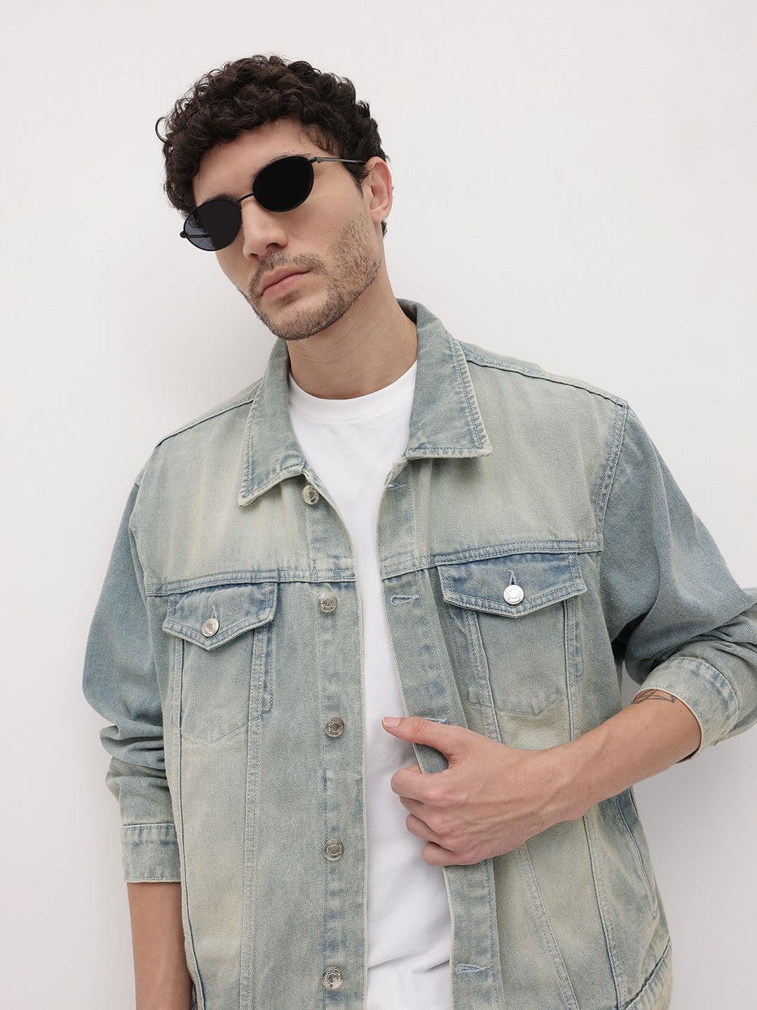 The Roadster Life Co. Washed Pure Cotton Denim Jacket
