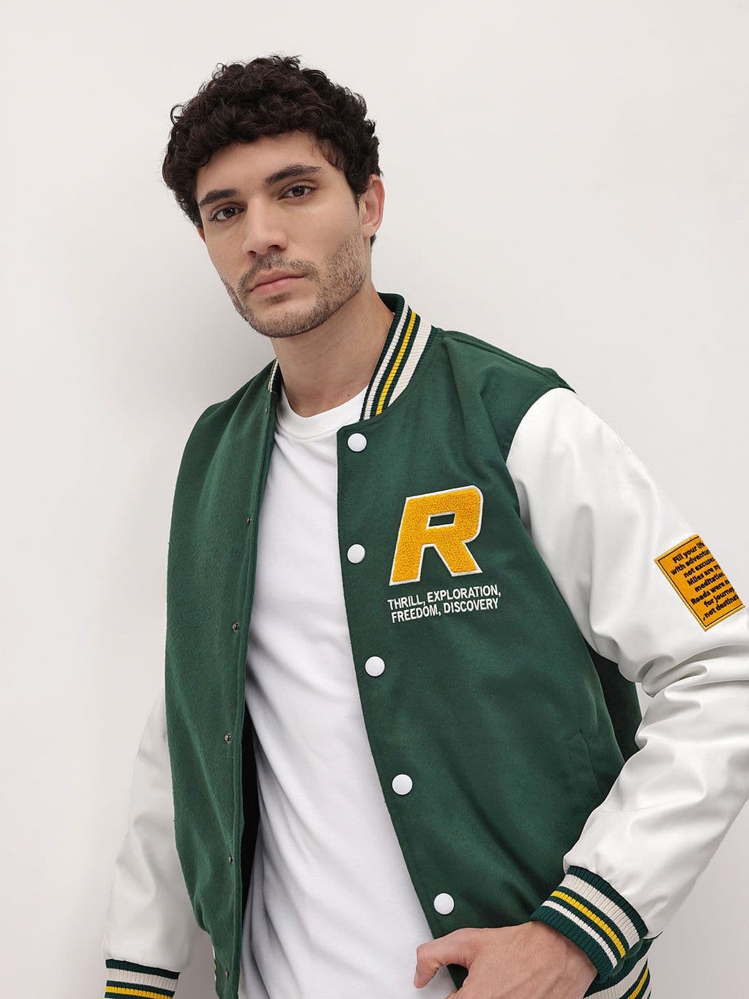 The Roadster Life Co. Applique Varsity Jacket - view 1