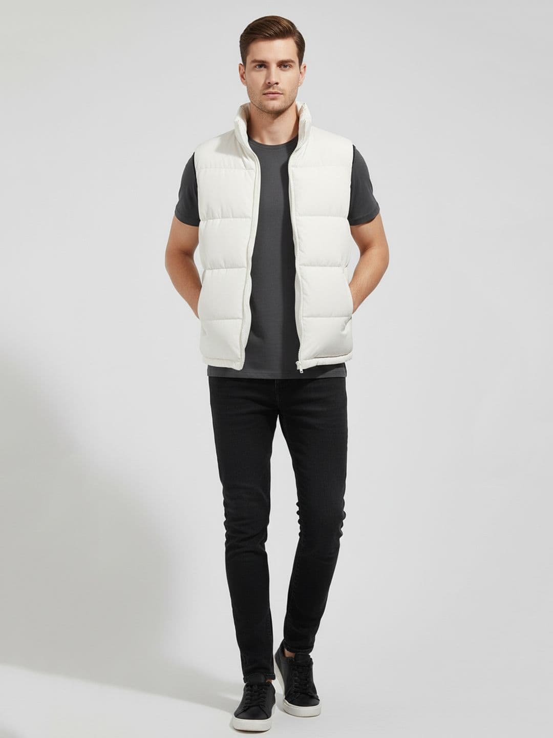 Mast & Harbour Men Sleeveless Gilet Jacket - view 1