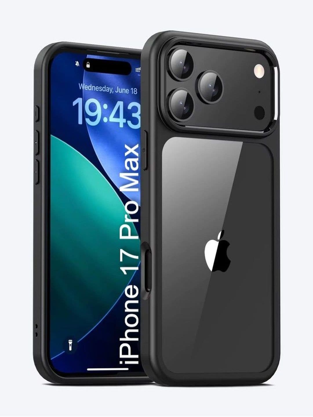 Luxury Kase Solid Printed iPhone 17 Pro Max Back Case Mobile Accessories - view 1
