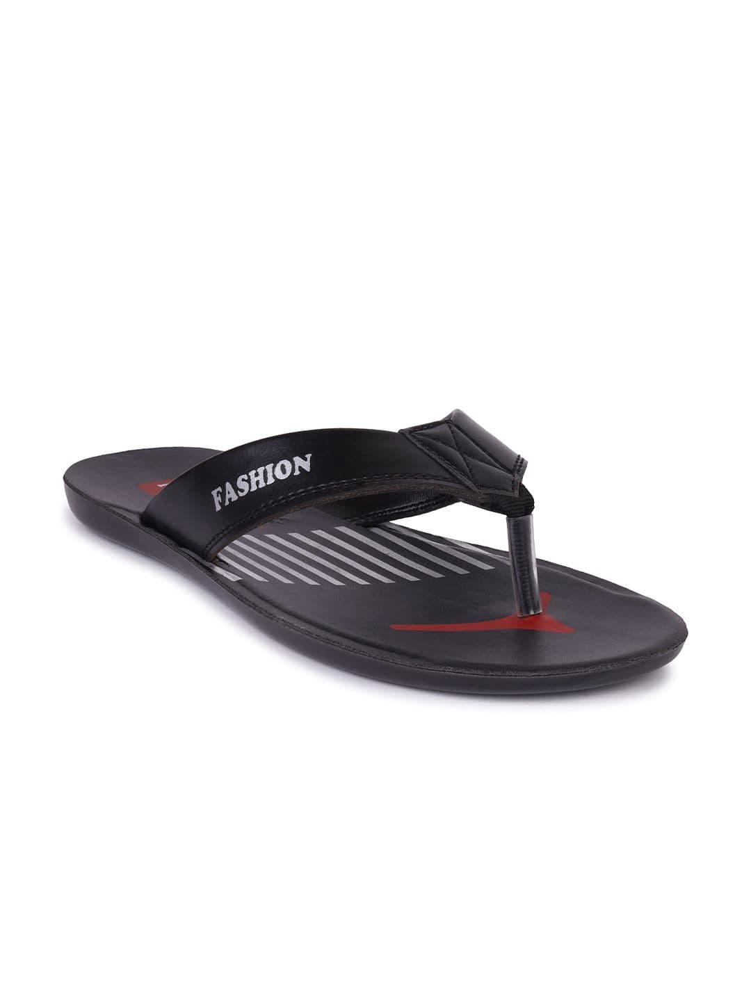 DRACKFOOT Men Striped Thong Flip-Flops - view 1