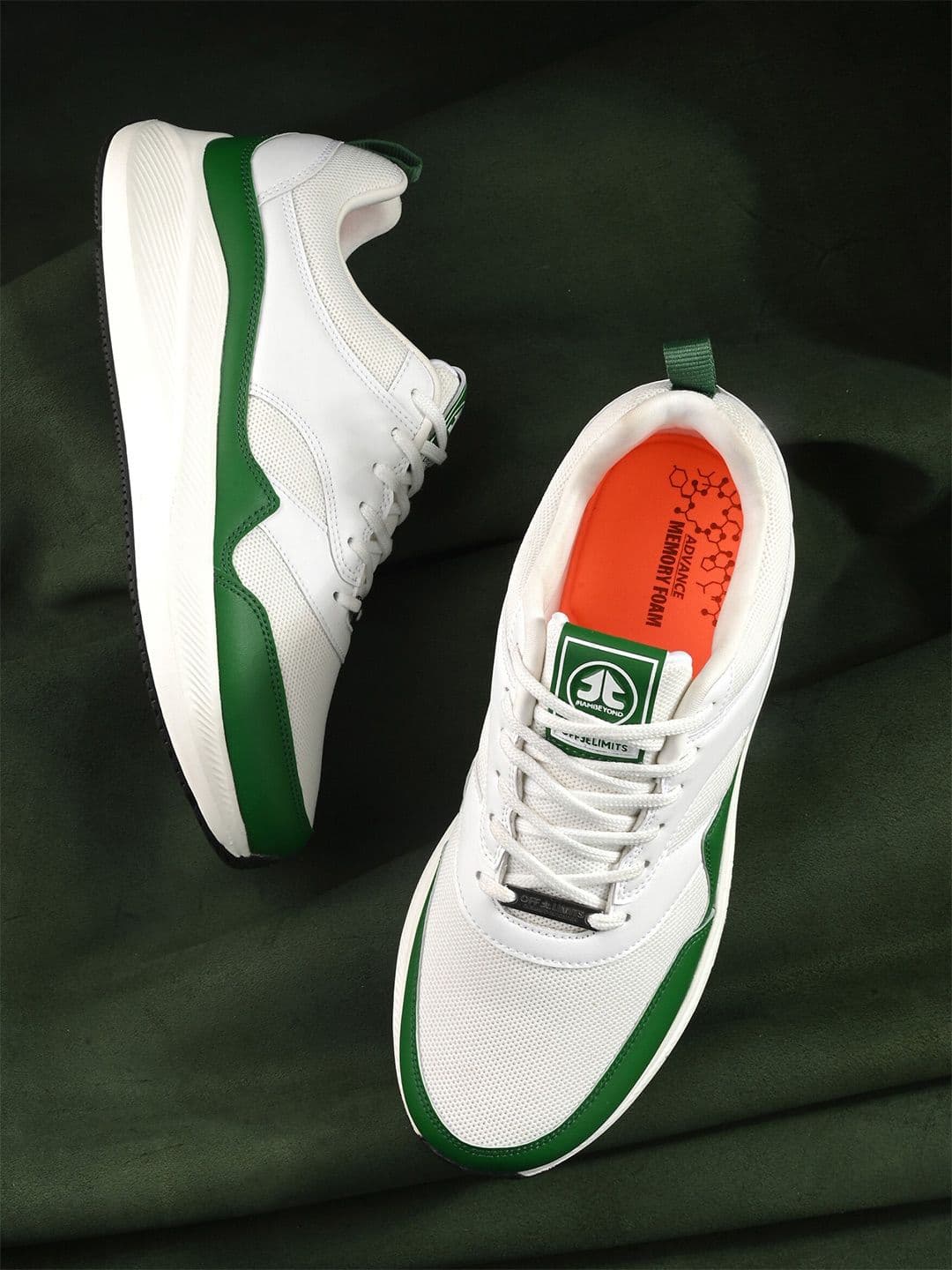 OFF LIMITS Men Green Mesh Running Sports Shoes - view 1