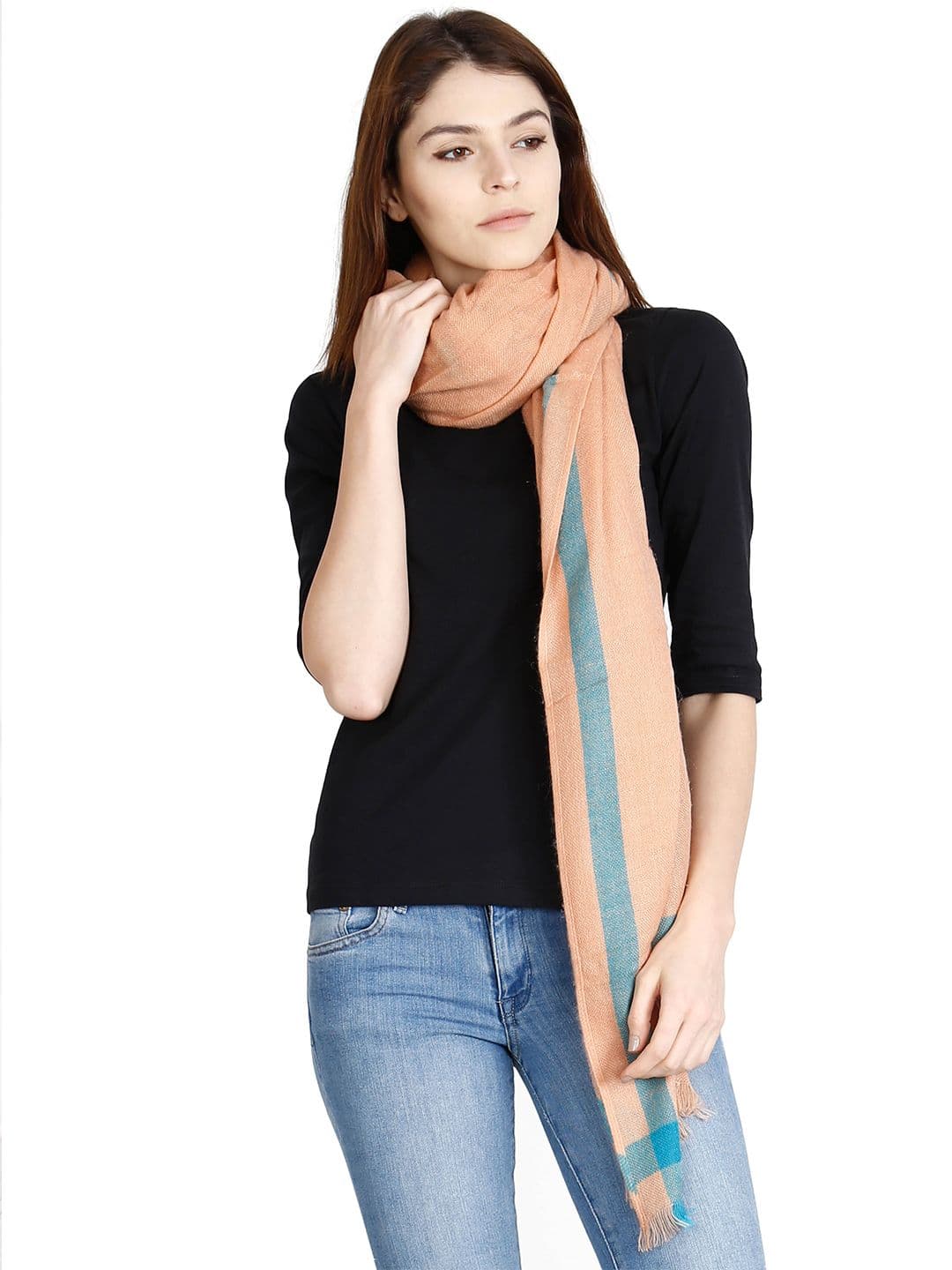 FabSeasons Unisex Striped Acrylic Stole - view 1