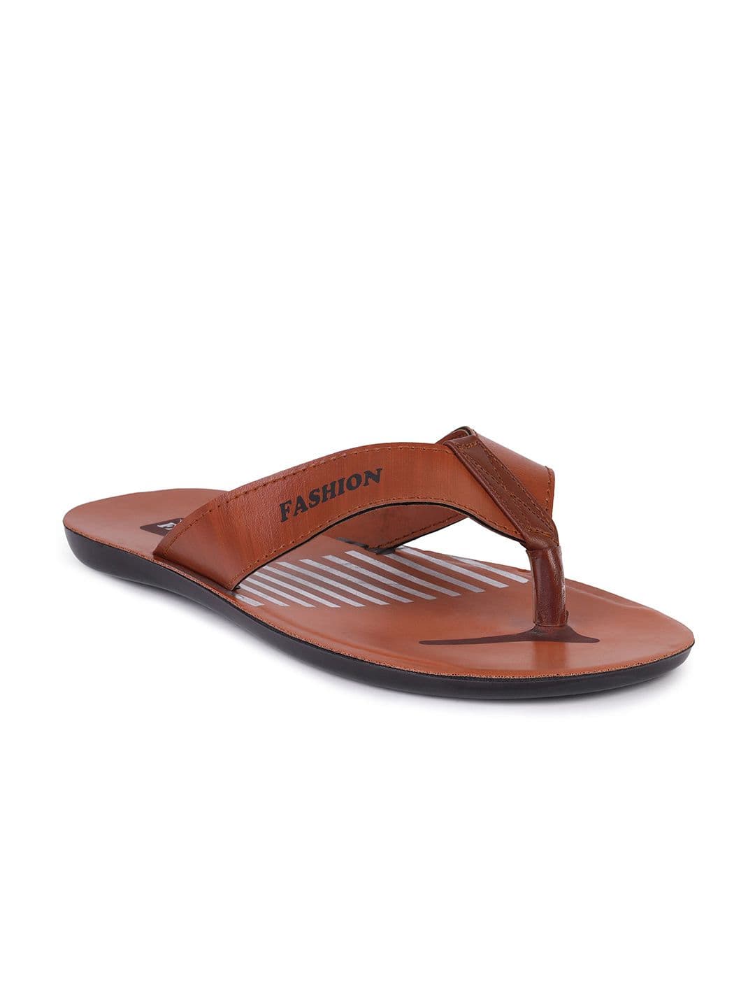 DRACKFOOT Men Textured Lightweight Thong Flip-Flops - view 1
