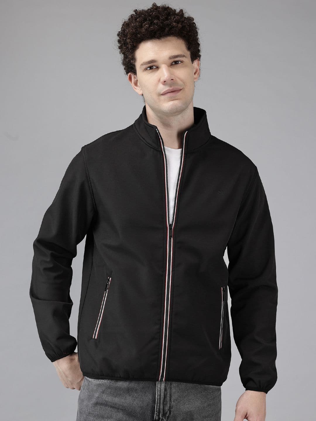 METTLE Contrast Zip Bomber Jacket - view 1