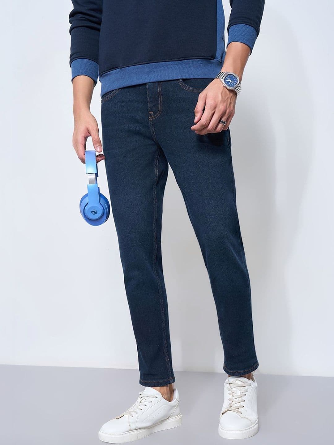 SF JEANS by Pantaloons Men Slim Fit Mid-Rise Jeans - view 1