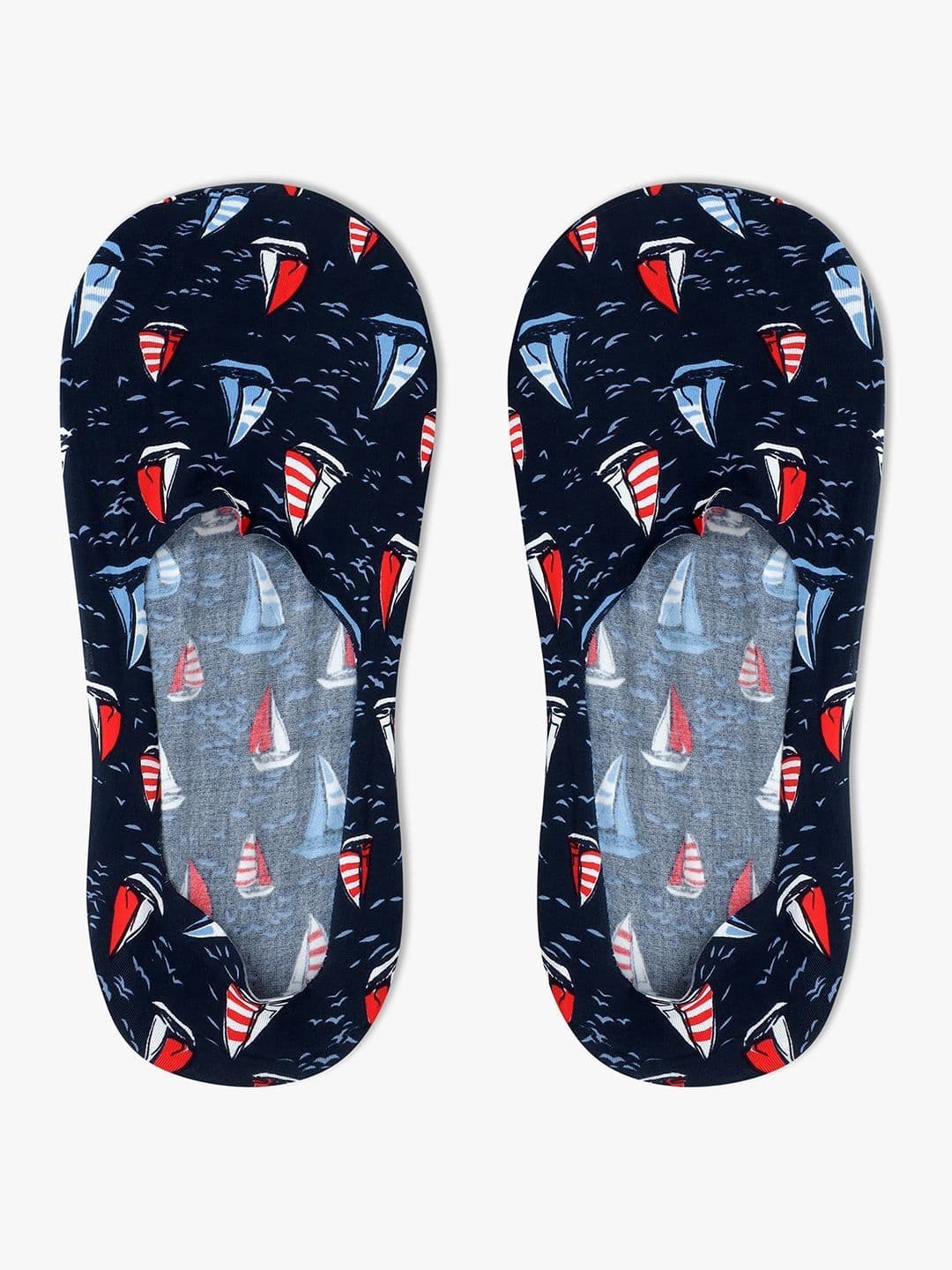 TOFFCRAFT Pack of 2 Men Cotton Patterned Shoe Linear Length Socks - view 1
