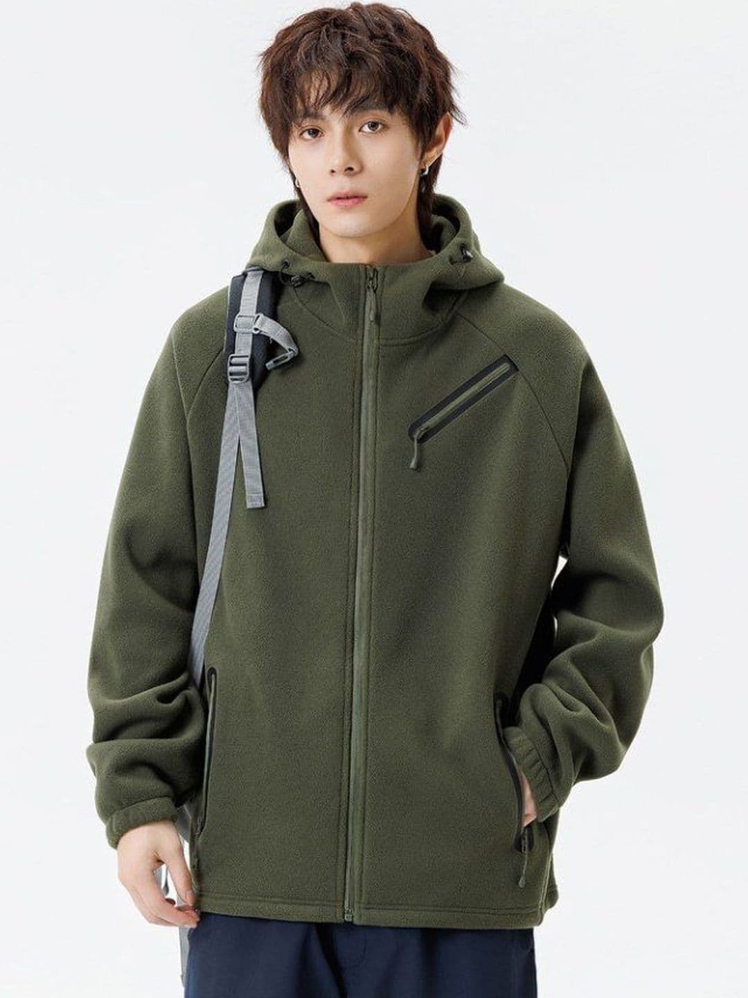 Mast & Harbour Hooded Longline Sporty Jacket - view 1