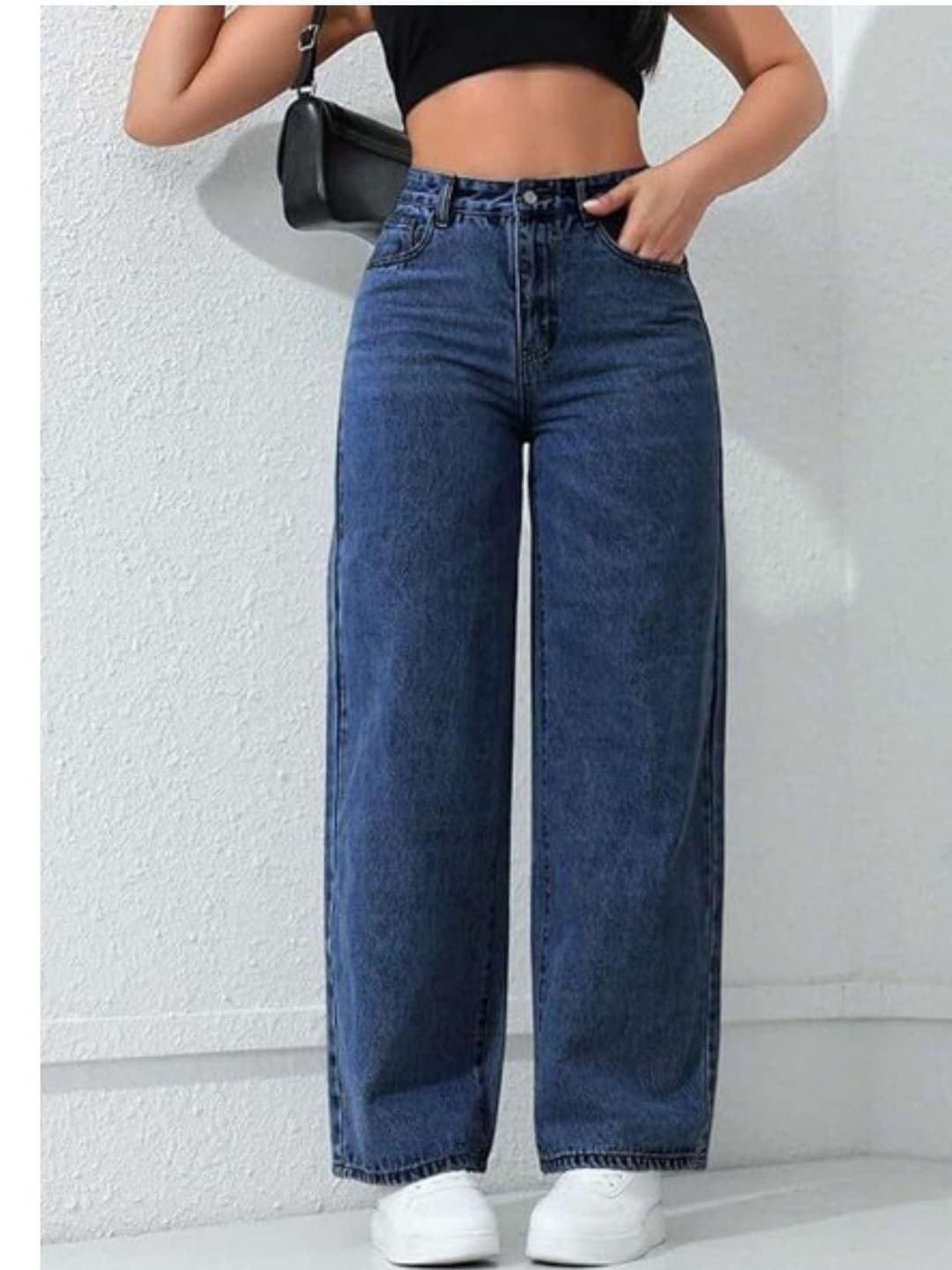 Veltick Women Straight Fit High-Rise Light Fade Cotton Denim Jeans - view 1