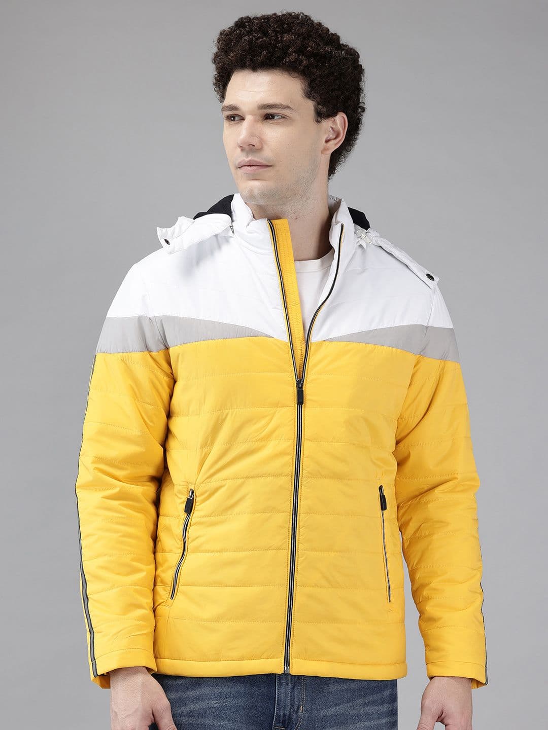 METTLE Colourblocked Padded Jacket