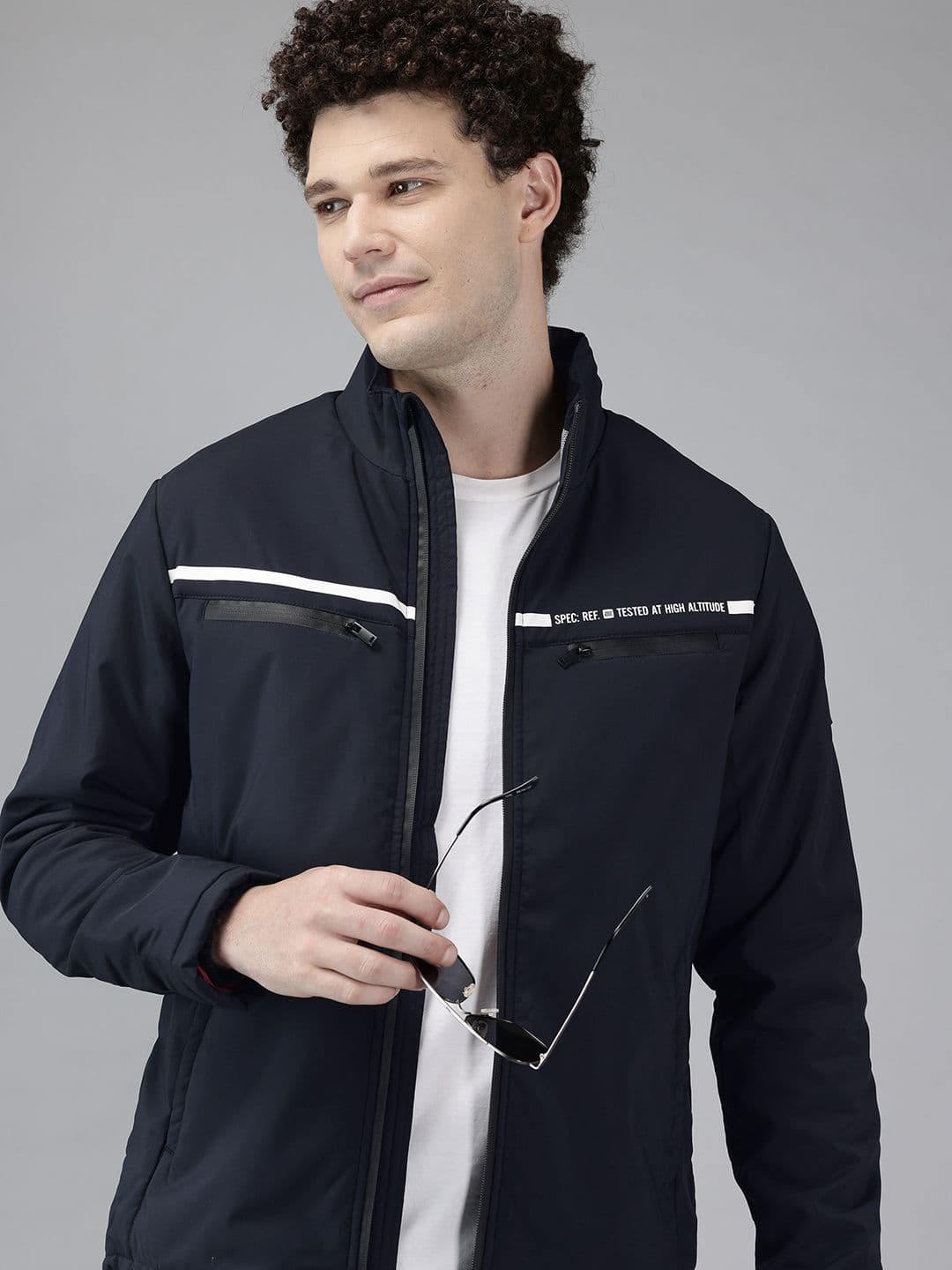 METTLE Striped Detail Padded Jacket - view 1
