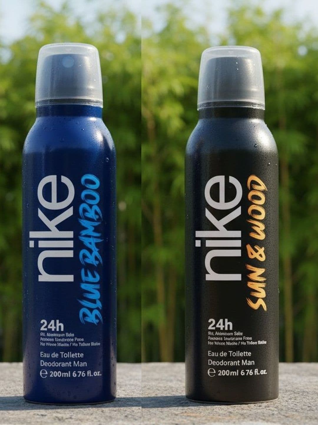 Nike Fragrances Men Set Of 2 Blue Bamboo & Sun & Wood EDT Deodorant- 200 ml Each - view 1
