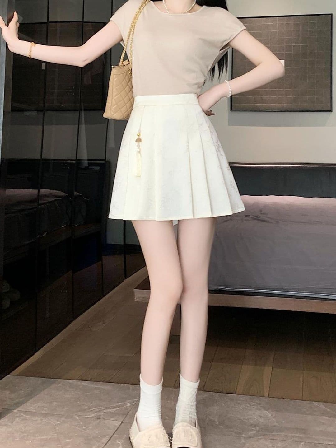 StyleCast Opaque Flared A-Line Mini Skirt - view 1