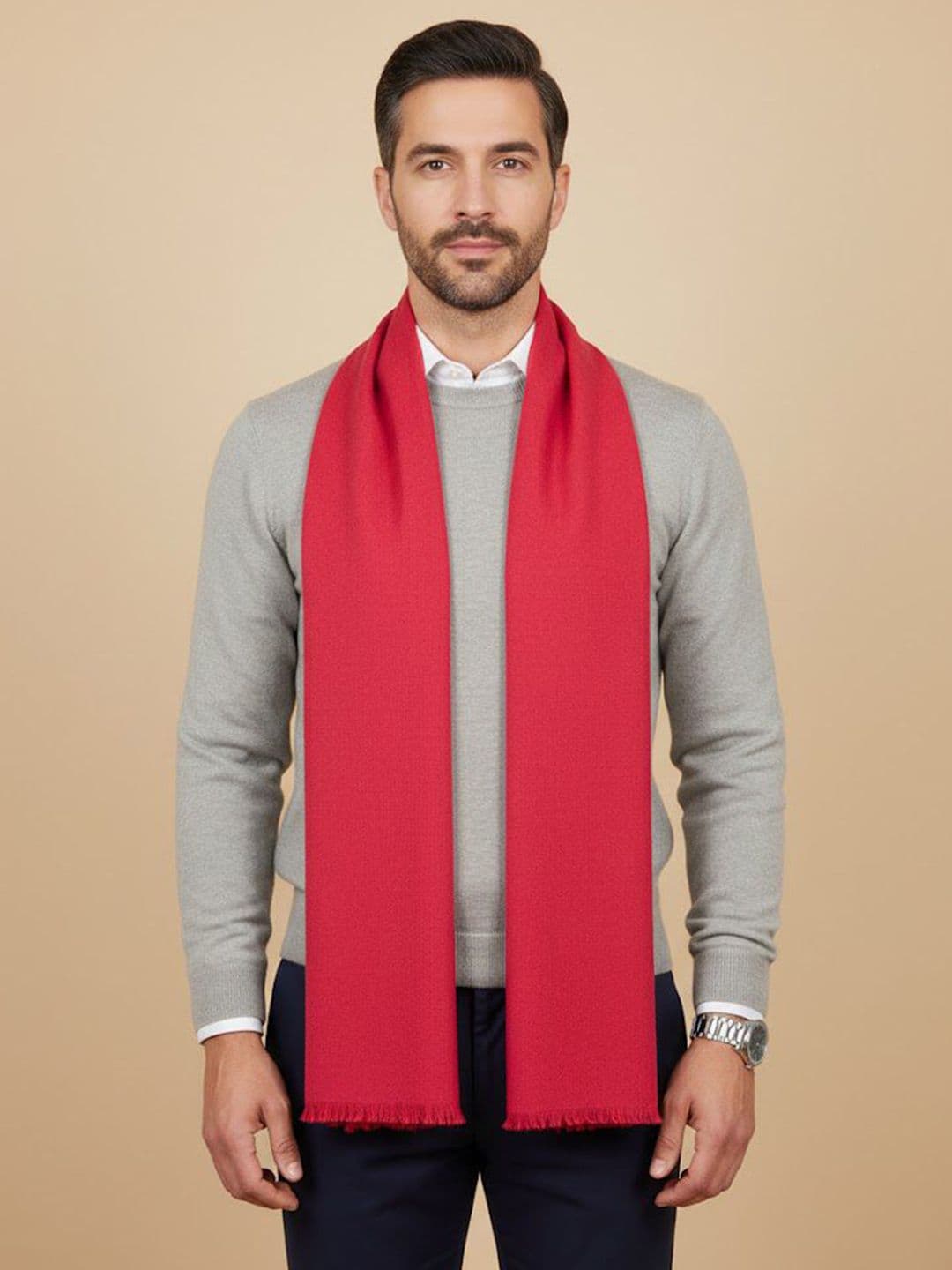 MUFFLY Men Fringed Stole - view 1