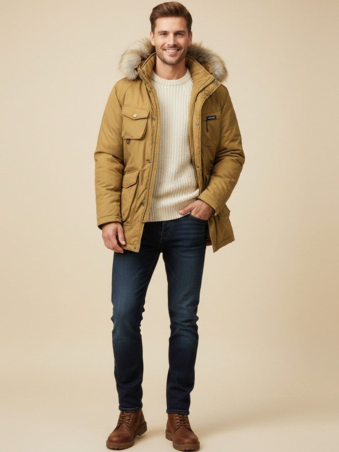 Mast & Harbour Cotton Hooded Jacket - view 1