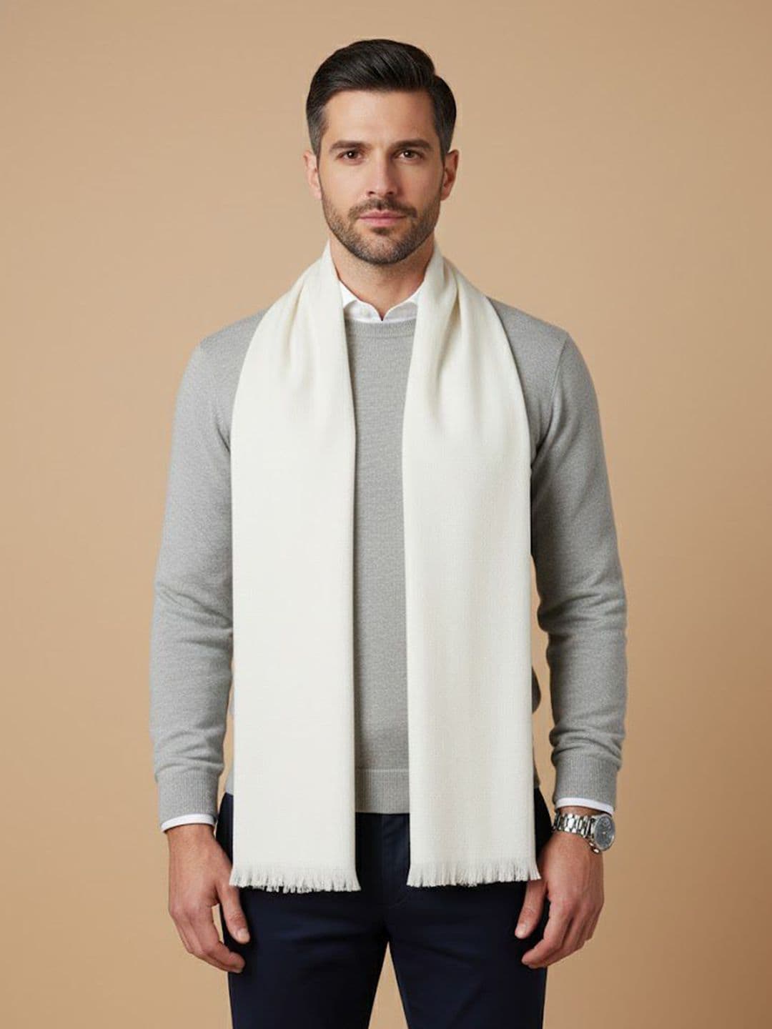MUFFLY Men Fringed Stole - view 1