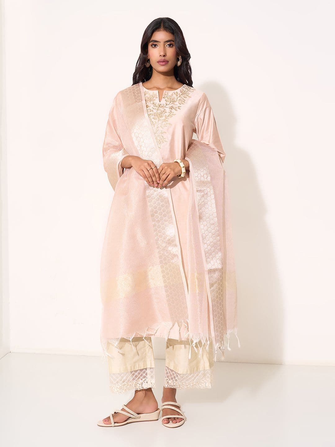 RANGMANCH BY PANTALOONS Ethnic Motifs Printed Dupatta - view 1