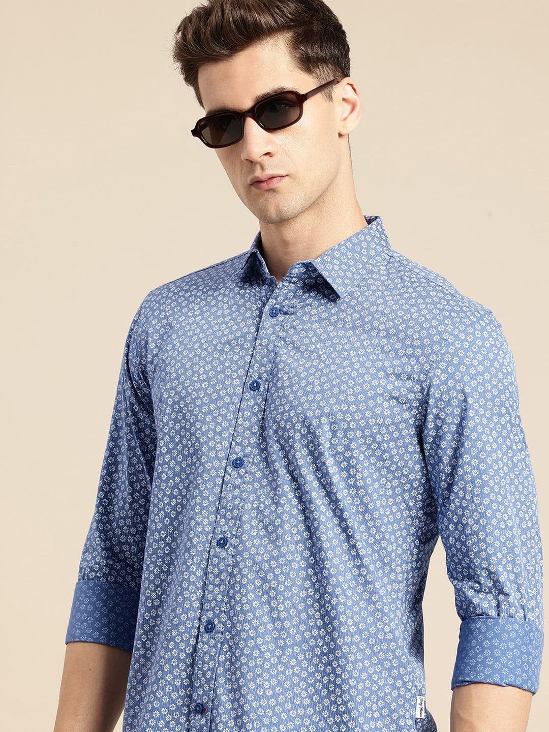 Being Human Pure Cotton Floral Printed Casual Shirt - view 1
