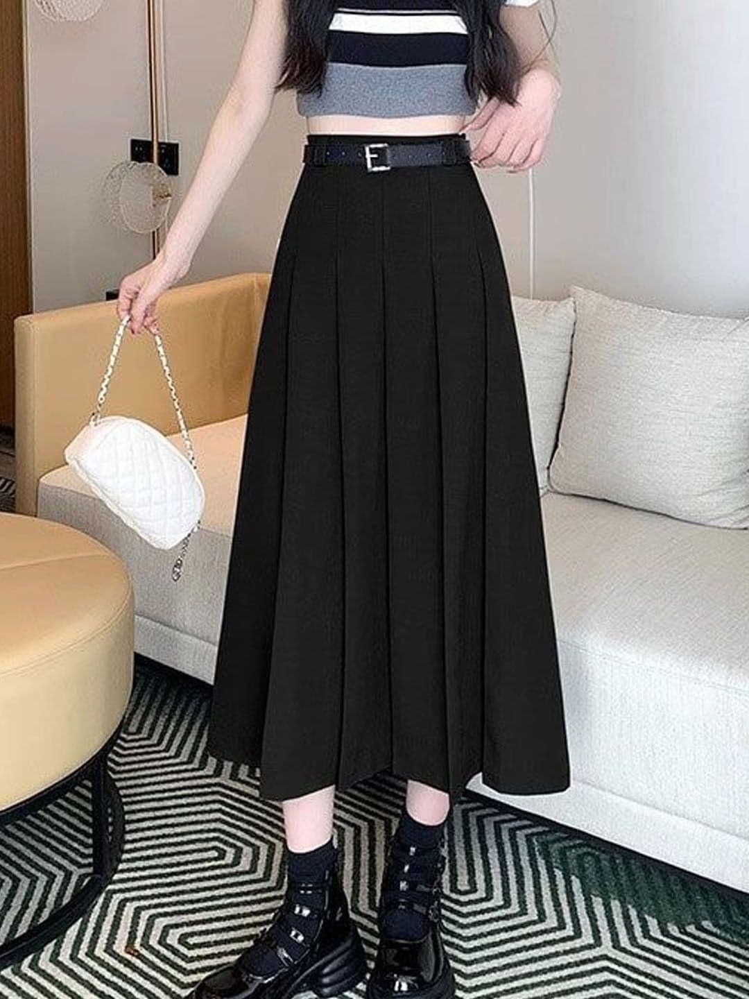 StyleCast A-Line Straight Midi Skirts - view 1