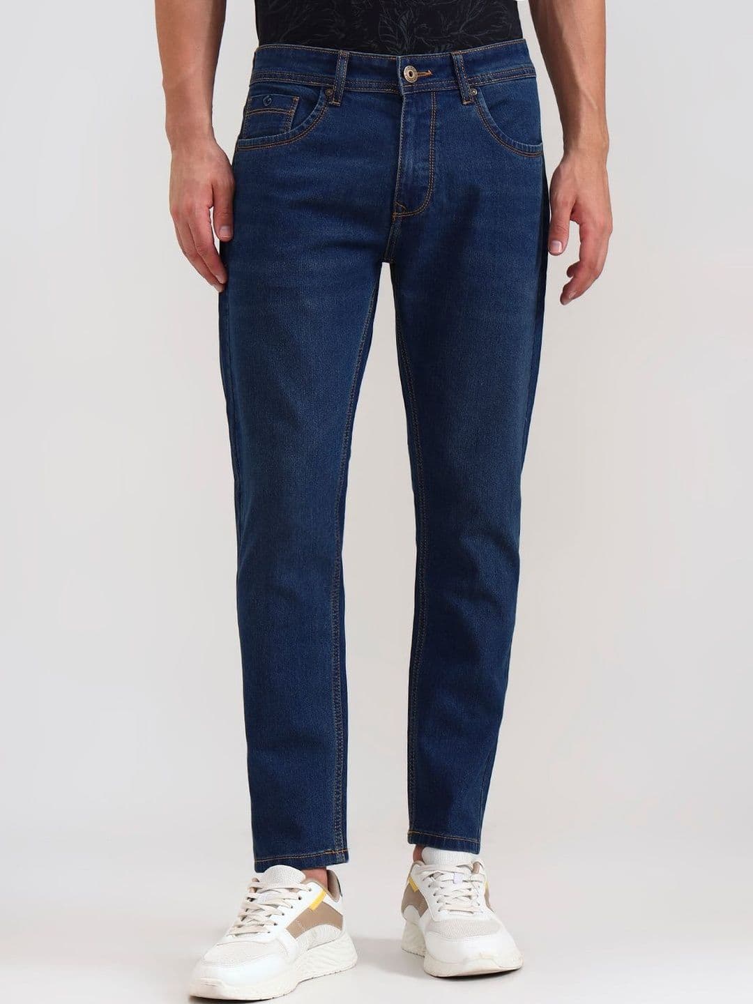 Greenfibre Men Slim Fit Mid-Rise Cotton Denim Jeans - view 1