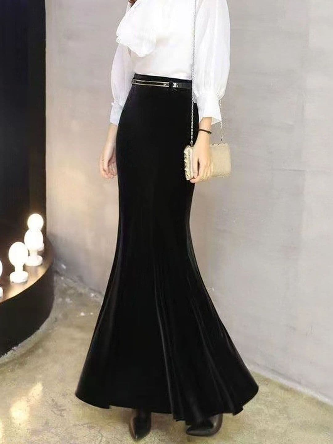 StyleCast Flared Maxi Trendy Pencil Skirt - view 1