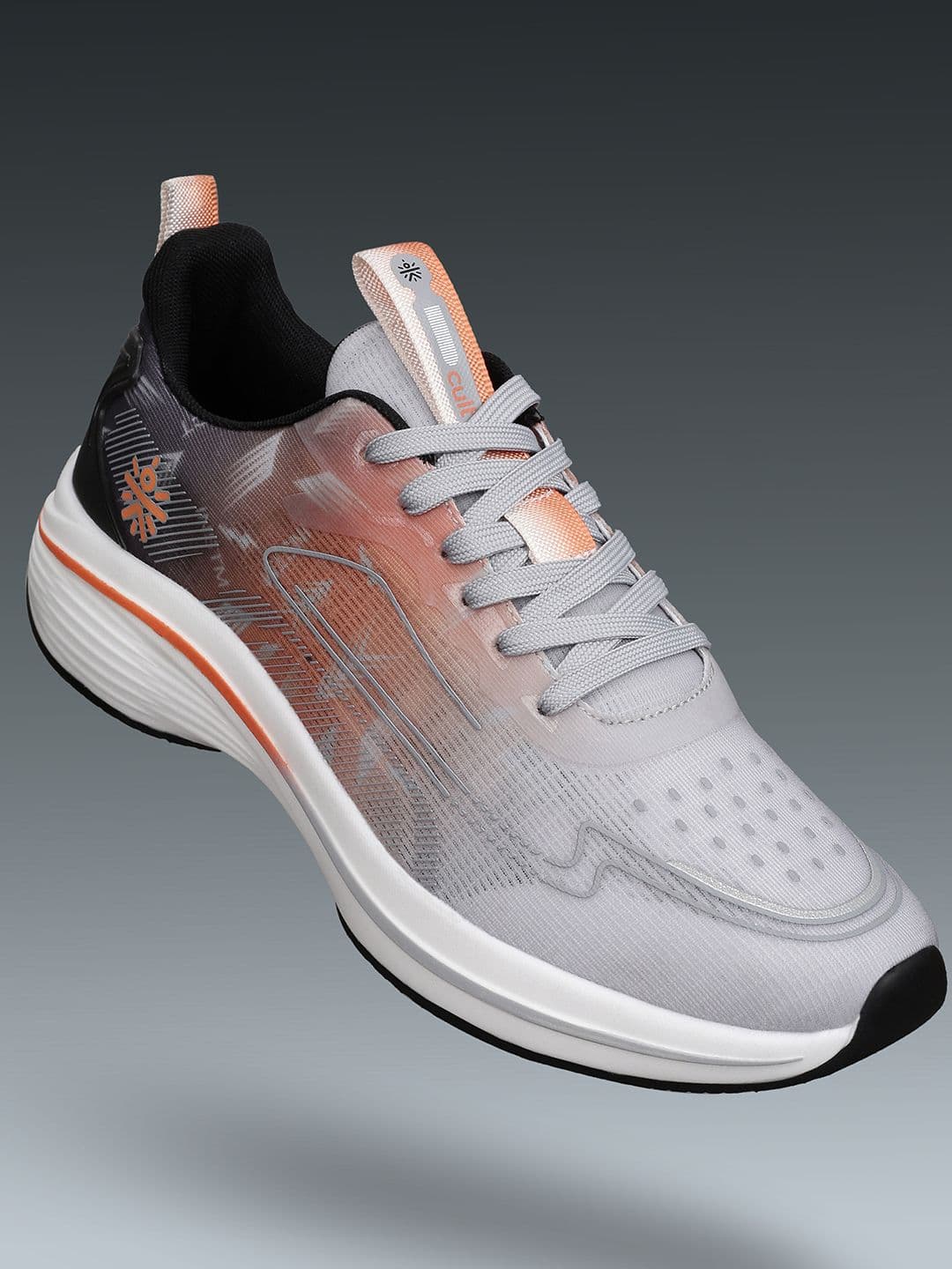 CULT Men's Xypher Running Shoes - D.Grey/Orange - view 1