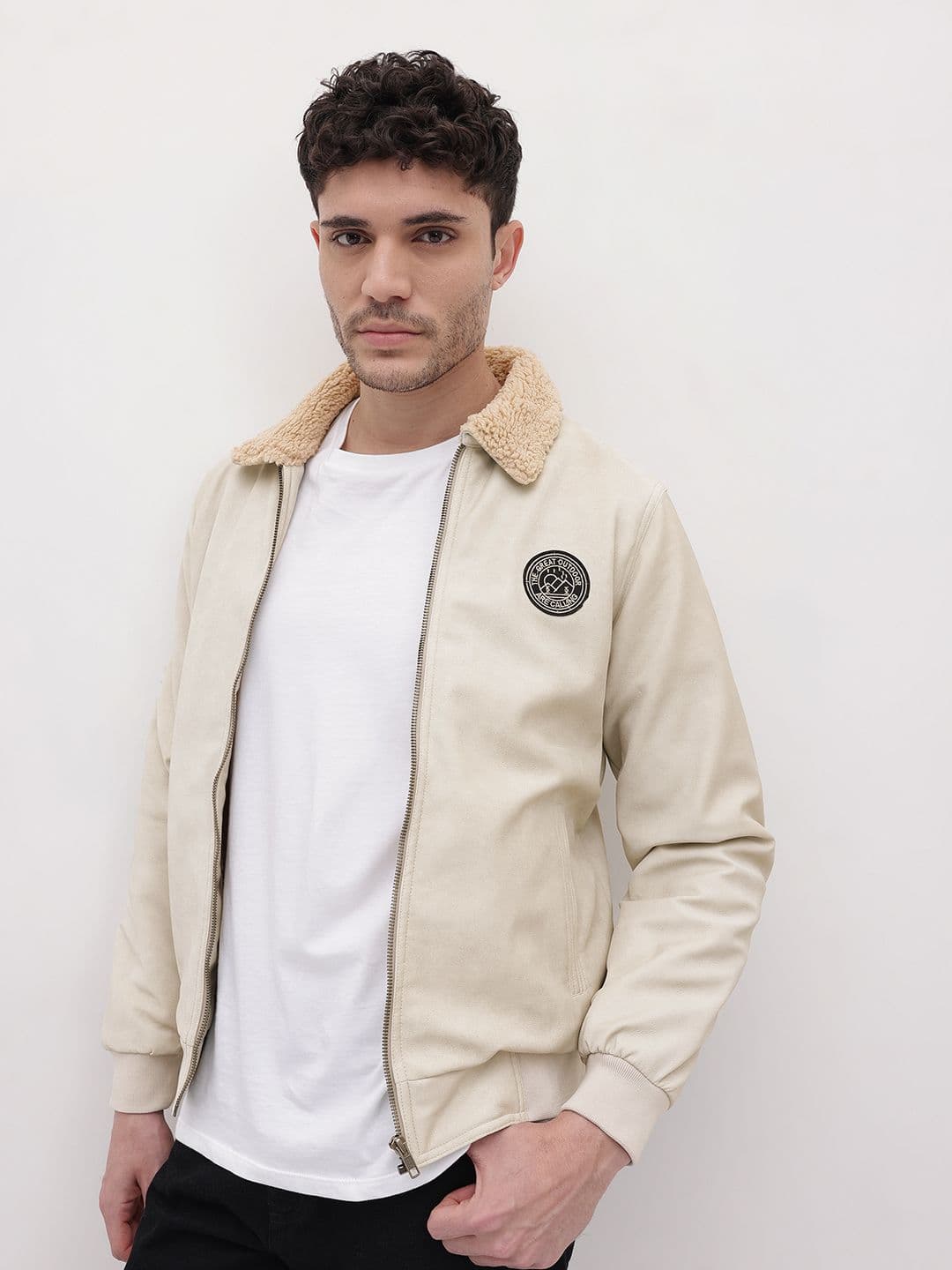 The Roadster Life Co. Padded Jacket with Sherpa Trim - view 1